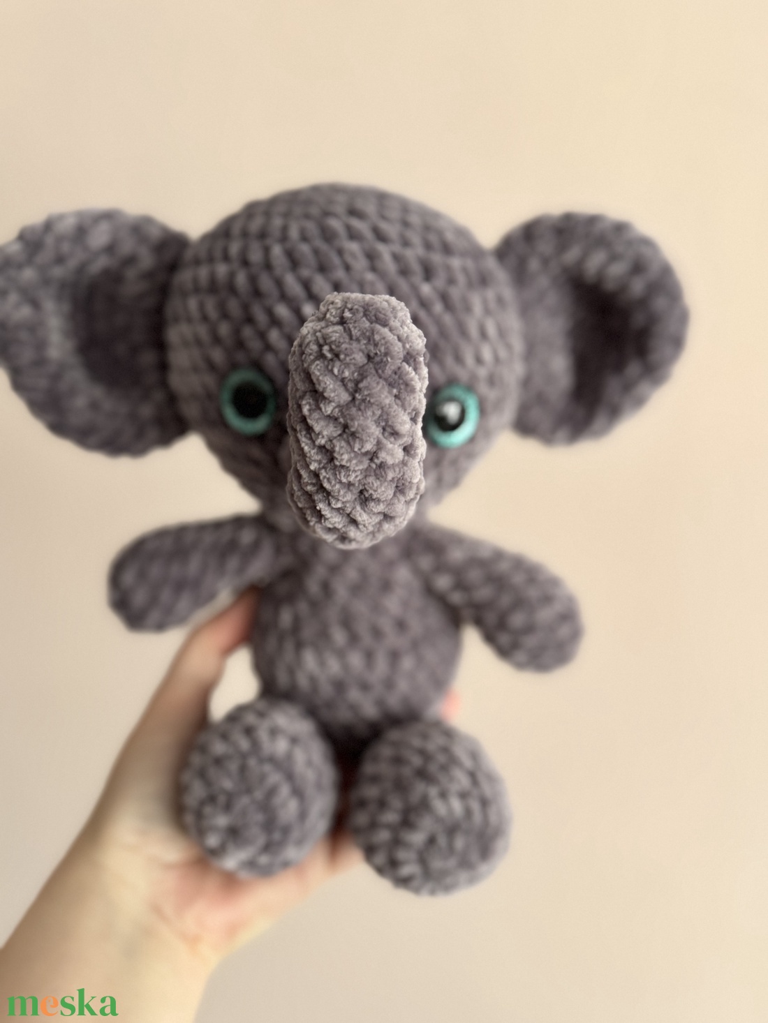 Elemér elefánt - játék & sport - plüssállat & játékfigura - elefánt - Meska.hu