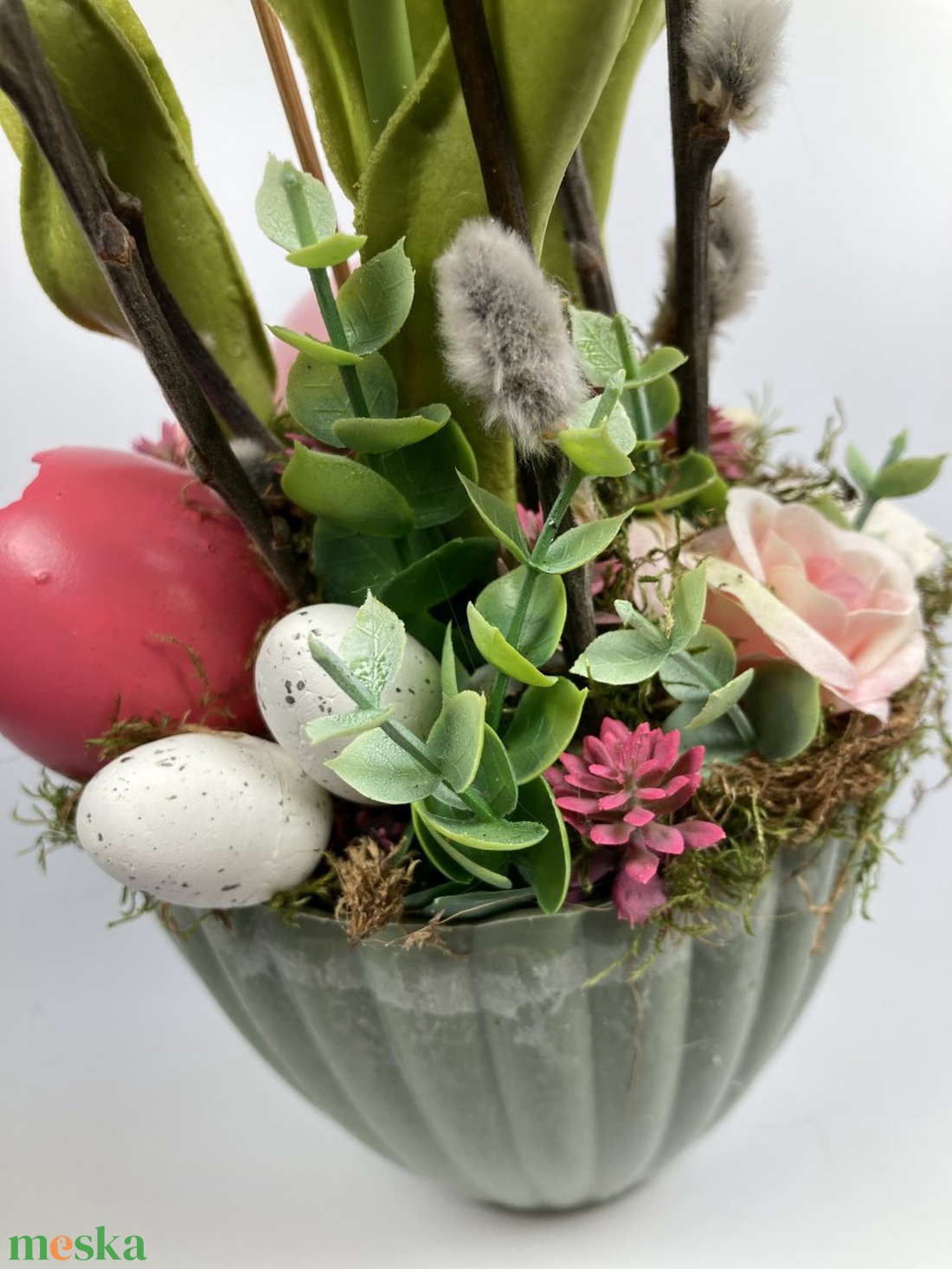 Almazöld tulipános, igazi tojásos, mohás tartós asztaldísz - otthon & lakás - dekoráció - asztal és polc dekoráció - asztaldísz - Meska.hu Almazöld tulipános, igazi tojásos, mohás tartós asztaldísz - otthon & lakás - dekoráció - asztal és polc dekoráció - asztaldísz - Meska.hu