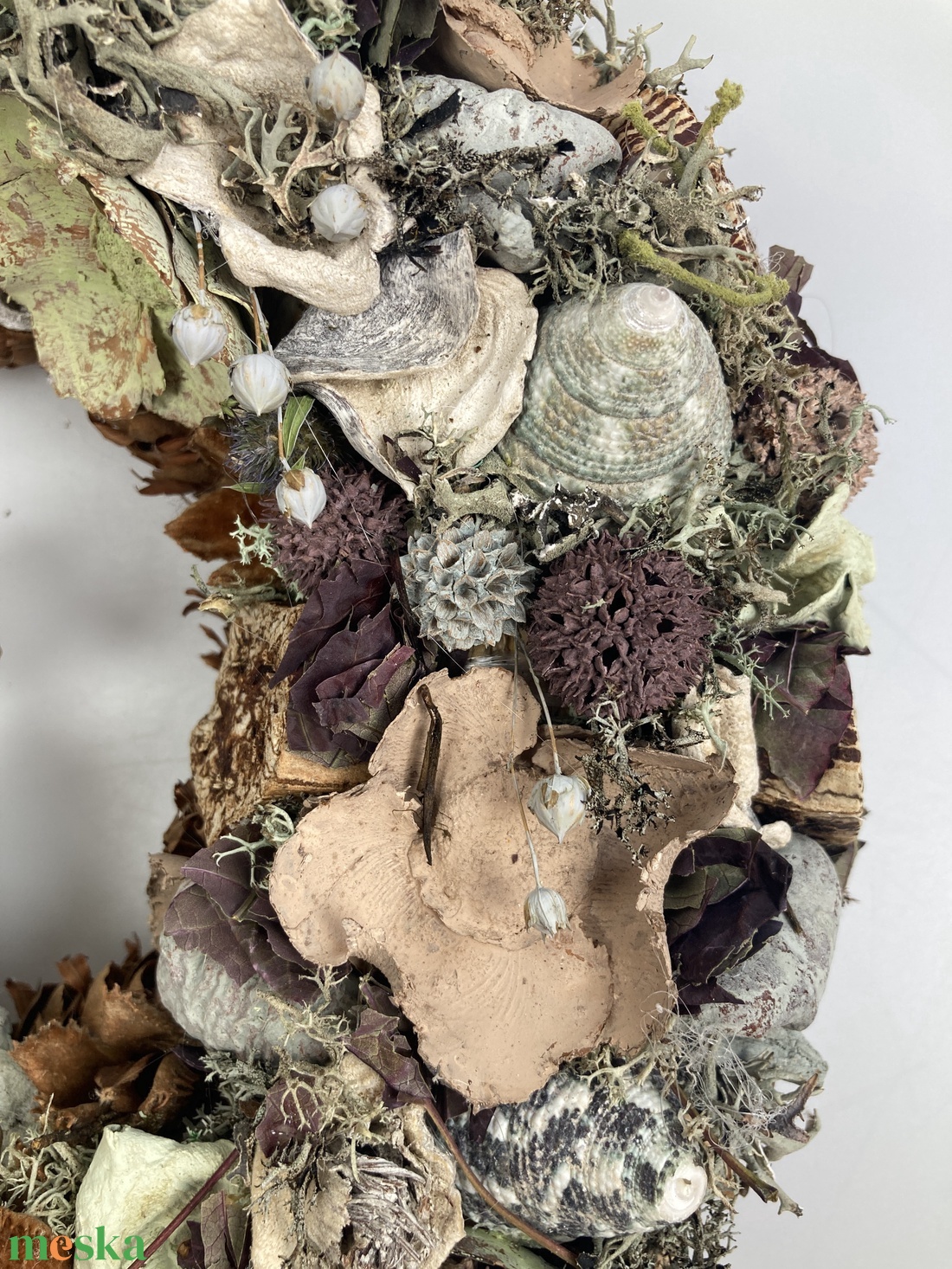 Bájos Borcsa nyári, natúr terméskopogtatója  - otthon & életmód - dekoráció - ajtó- és ablak dekoráció - ajtódísz & kopogtató - Meska.hu