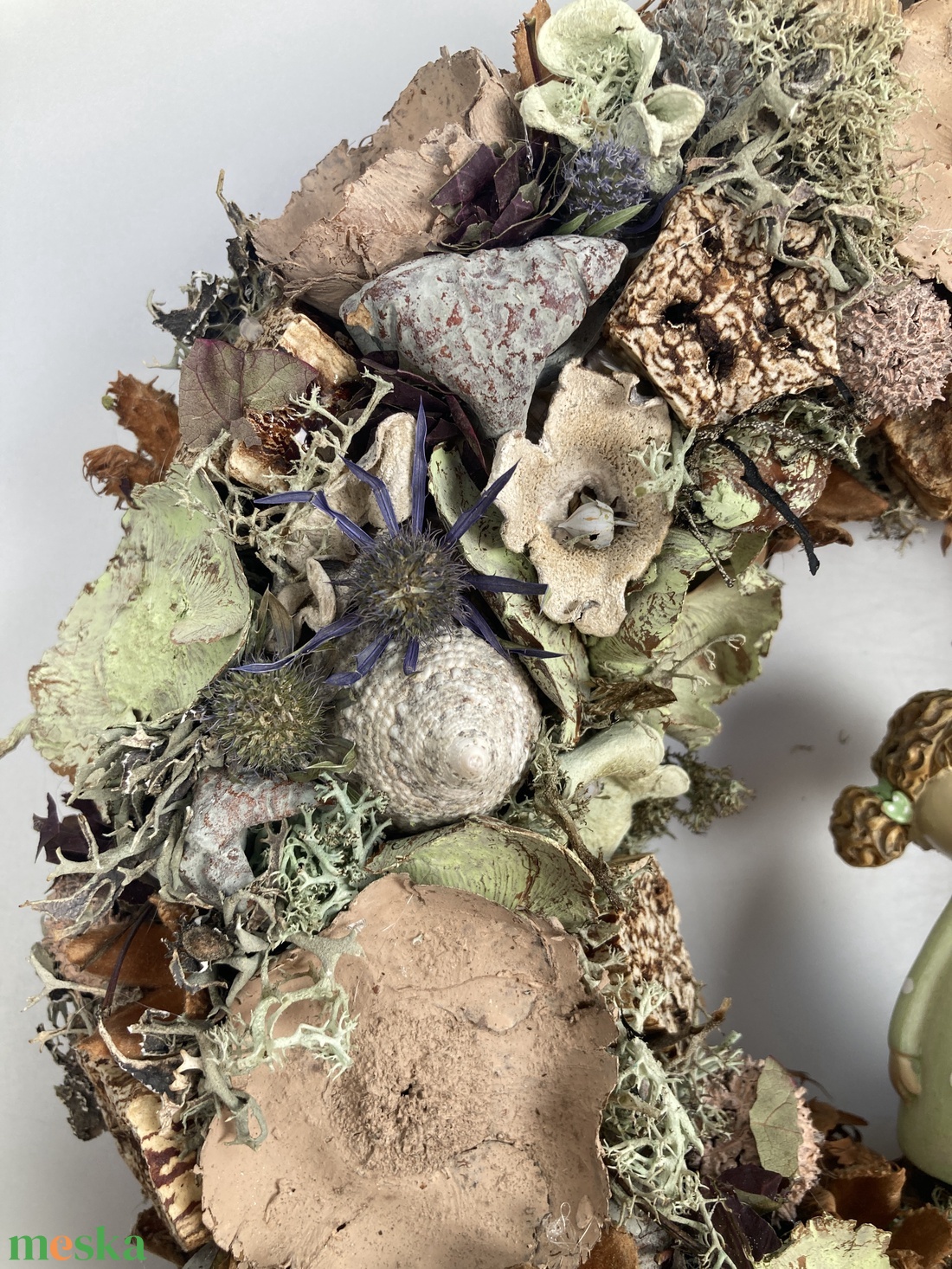 Bájos Borcsa nyári, natúr terméskopogtatója  - otthon & életmód - dekoráció - ajtó- és ablak dekoráció - ajtódísz & kopogtató - Meska.hu