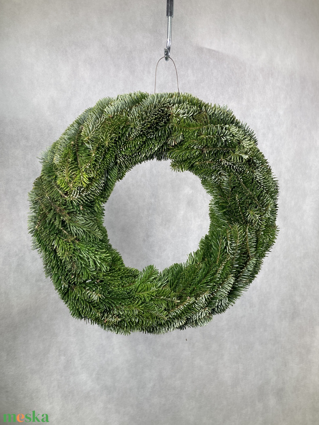 Nordmann fenyőből készült, nem potyogós, könnyűsúlyú alapra készült, dekorálható kopogtató  - karácsony - adventi díszek - adventi ajtódísz - Meska.hu