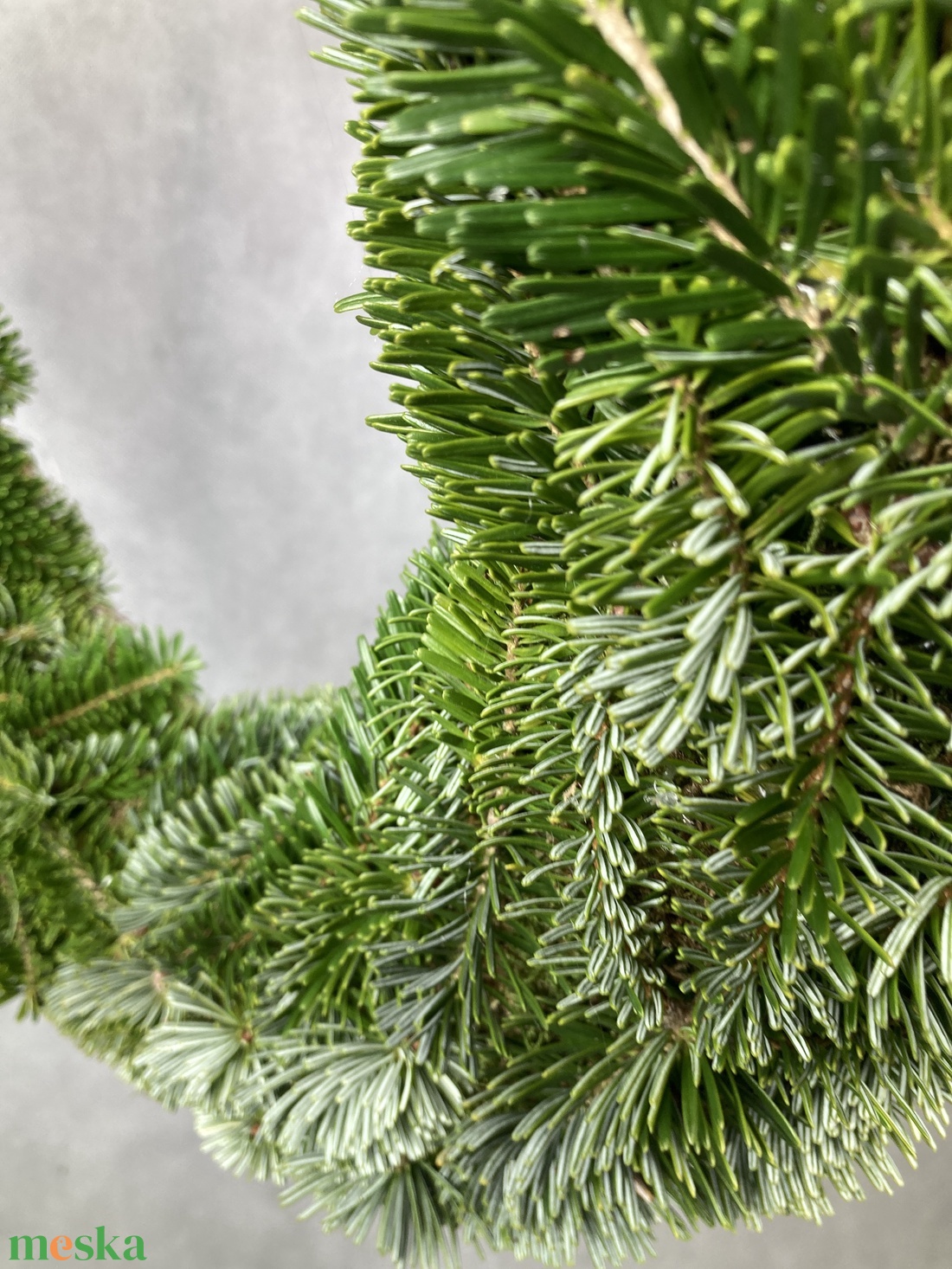 Nordmann fenyőből készült, nem potyogós, könnyűsúlyú alapra készült, dekorálható kopogtató  - karácsony - adventi díszek - adventi ajtódísz - Meska.hu