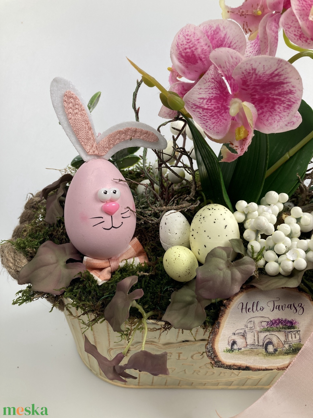 Orchideás Olivia Nyusza - mohaágyon nyugvó, tartós virágdísz Olívia nyuszi mókás figurájával, gazdagon díszítve (S-16) - otthon & életmód - dekoráció - virágdísz és tartó - csokor & virágdísz - Meska.hu Orchideás Olivia Nyusza - mohaágyon nyugvó, tartós virágdísz Olívia nyuszi mókás figurájával, gazdagon díszítve (S-16) - otthon & életmód - dekoráció - virágdísz és tartó - csokor & virágdísz - Meska.hu