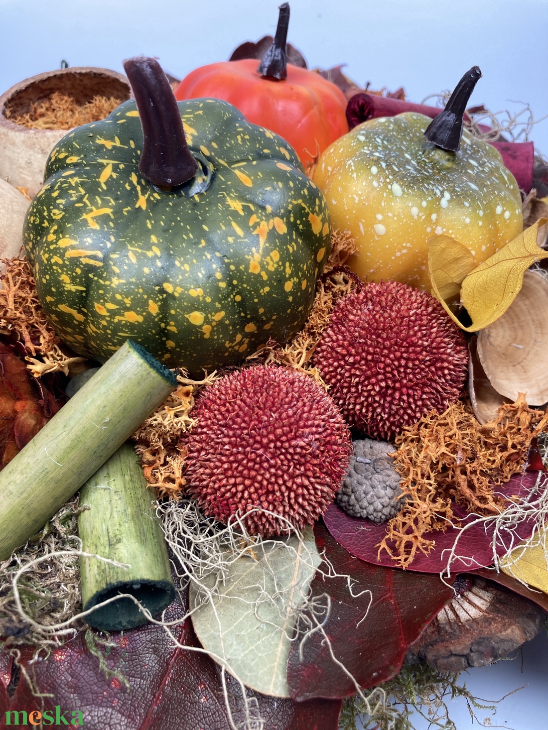 Tökkollekció - tartós asztaldísz fatálcán, gazdagon díszítve - otthon & életmód - dekoráció - asztal és polc dekoráció - asztaldísz - Meska.hu Tökkollekció - tartós asztaldísz fatálcán, gazdagon díszítve - otthon & életmód - dekoráció - asztal és polc dekoráció - asztaldísz - Meska.hu
