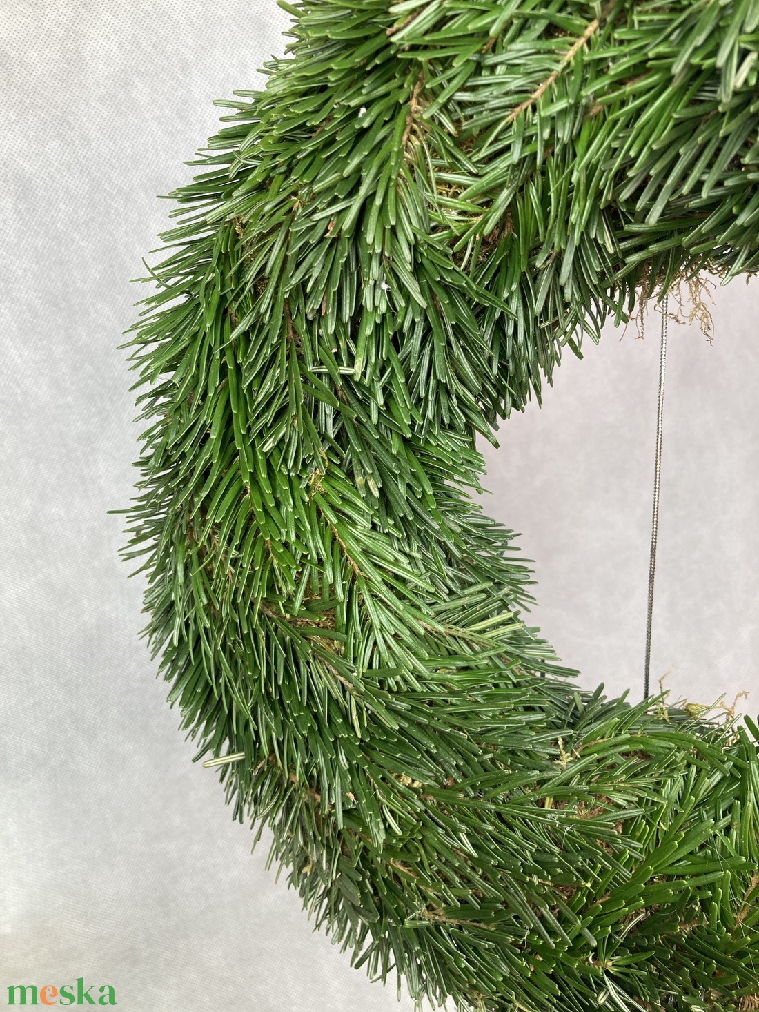 30 cm átmérőjű alapra készült, flokkolt zöld makkos Nordmann fenyős, tovább is díszíthető koszorú (NK-10) - karácsony - karácsonyi kültéri dekoráció - Meska.hu 30 cm átmérőjű alapra készült, flokkolt zöld makkos Nordmann fenyős, tovább is díszíthető koszorú (NK-10) - karácsony - karácsonyi kültéri dekoráció - Meska.hu