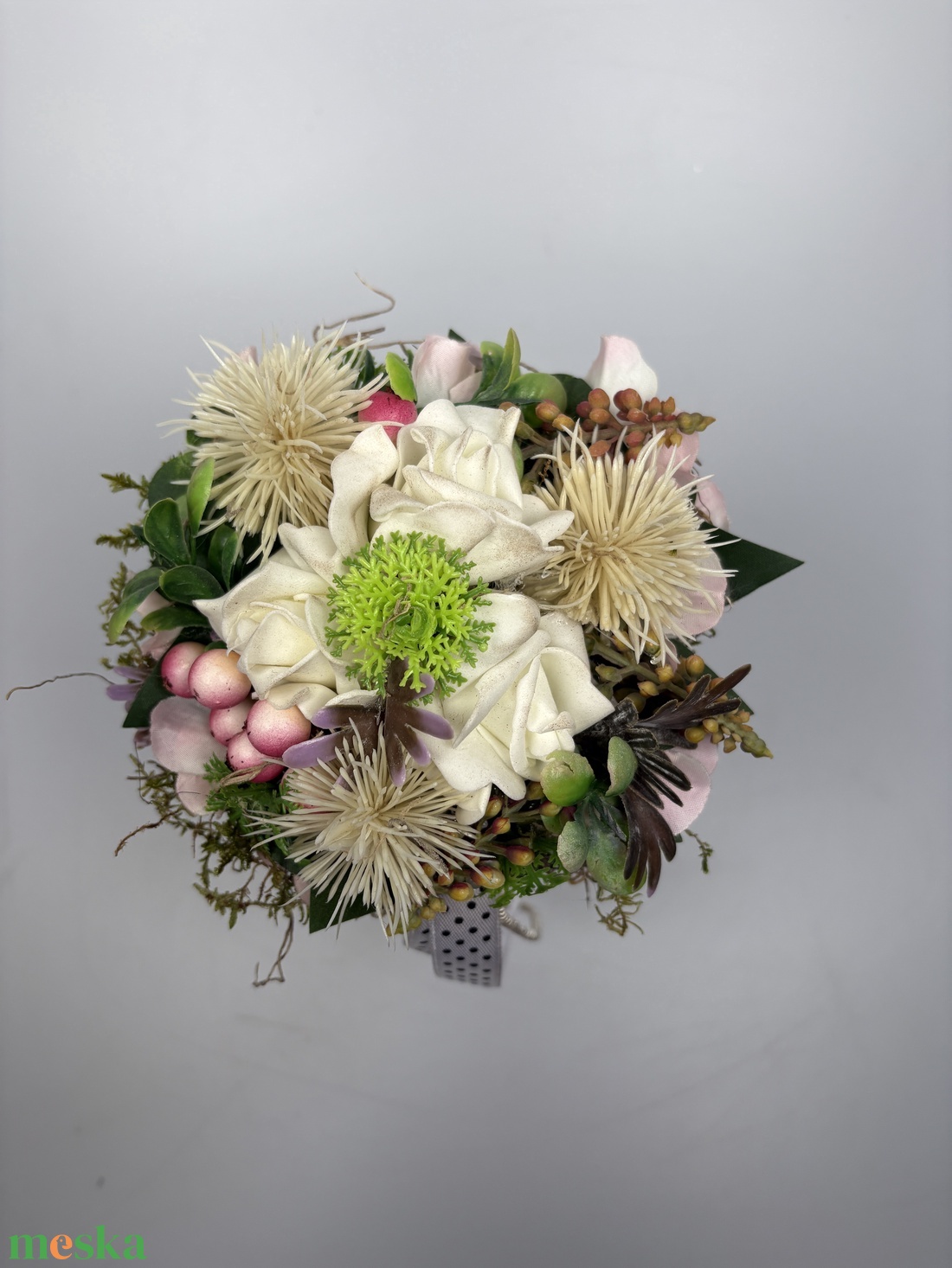 Iszalag - friss színvilágú, selyemvirágos tartós virágdísz a Mini Csokor kollekcióból (MCs-13) - otthon & életmód - virágdekoráció - virágok - virágcsokor - Meska.hu