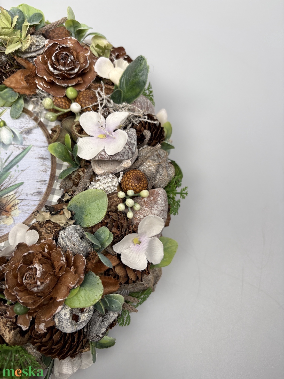 Hóvirágos virágözön második kiadás  - otthon & életmód - dekoráció - ajtó- és ablak dekoráció - ajtódísz & kopogtató - Meska.hu