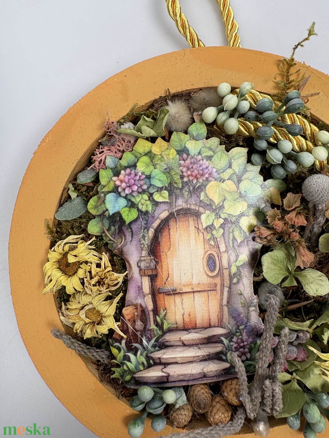 Erdőszéli házikó - üde, tartós falikép a Lógótálca Midi Kollekció tavaszi virágdísz kínálatából  - otthon & életmód - dekoráció - kép & falikép - Meska.hu