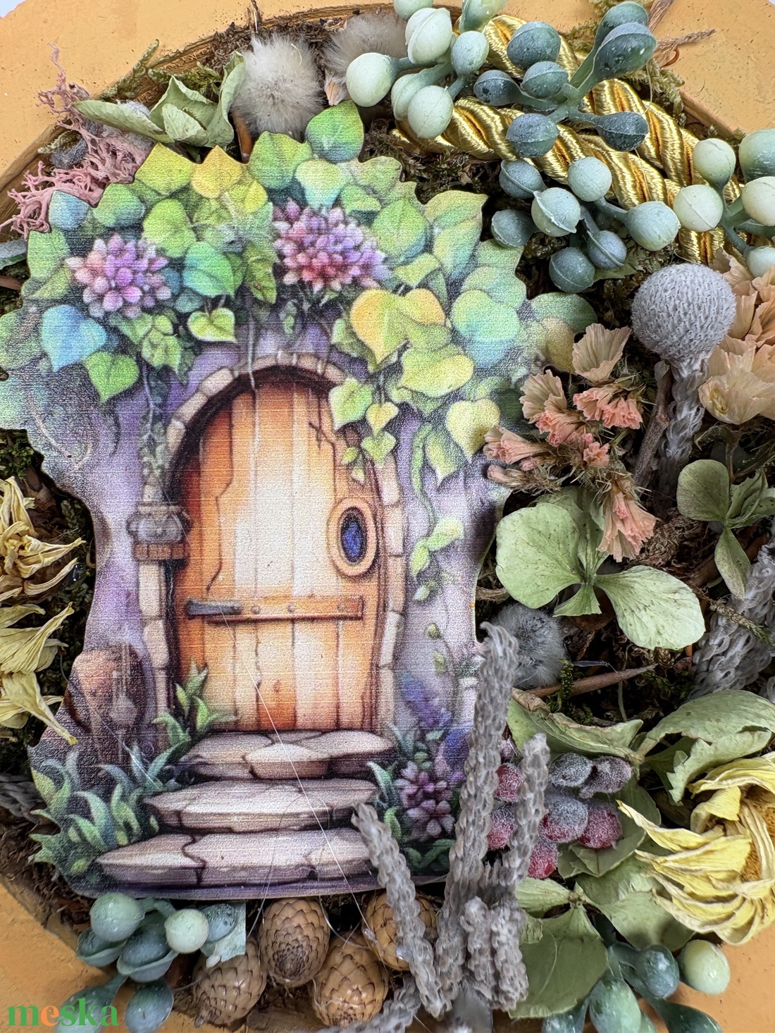 Erdőszéli házikó - üde, tartós falikép a Lógótálca Midi Kollekció tavaszi virágdísz kínálatából  - otthon & életmód - dekoráció - kép & falikép - Meska.hu