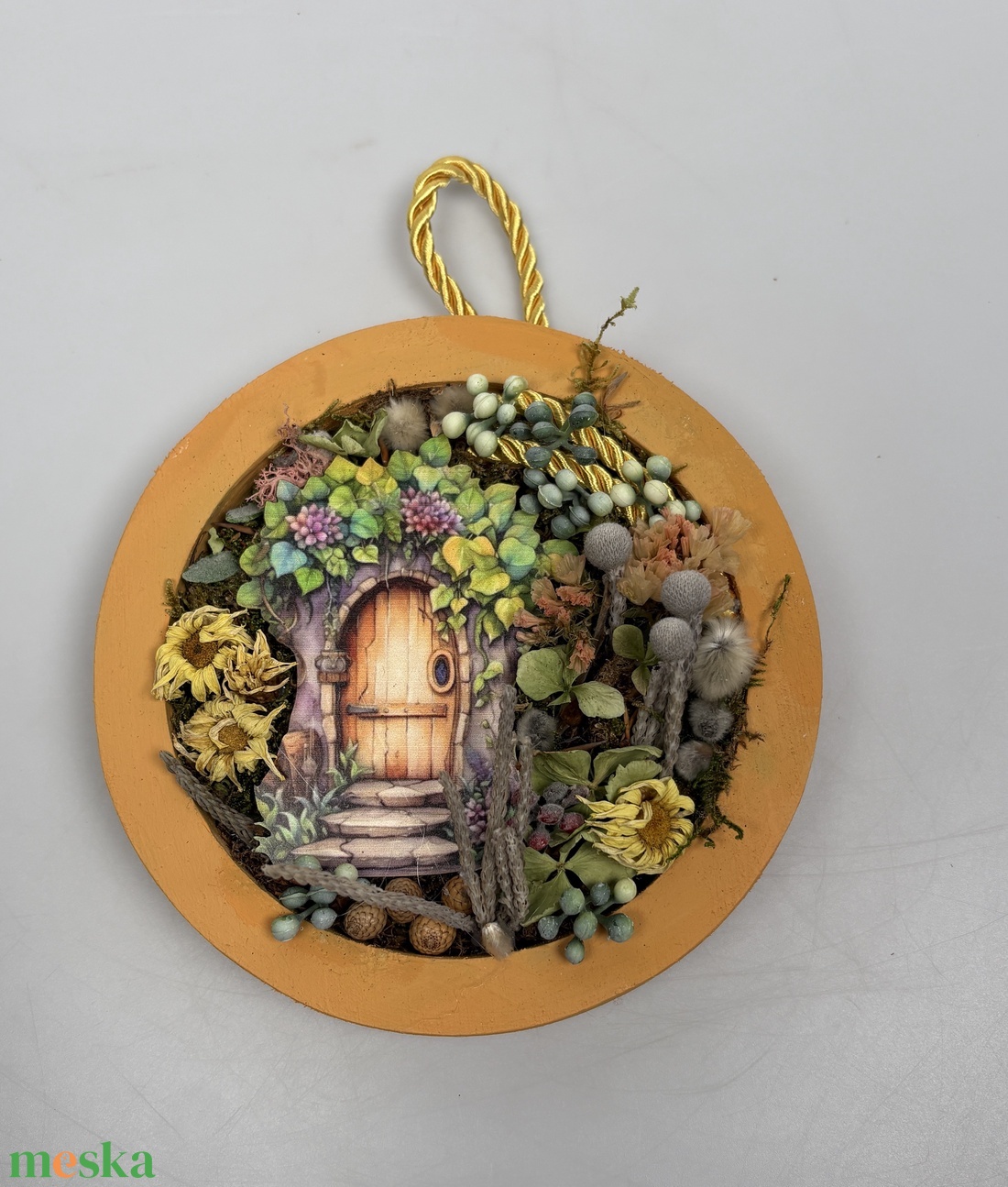Erdőszéli házikó - üde, tartós falikép a Lógótálca Midi Kollekció tavaszi virágdísz kínálatából  - otthon & életmód - dekoráció - kép & falikép - Meska.hu