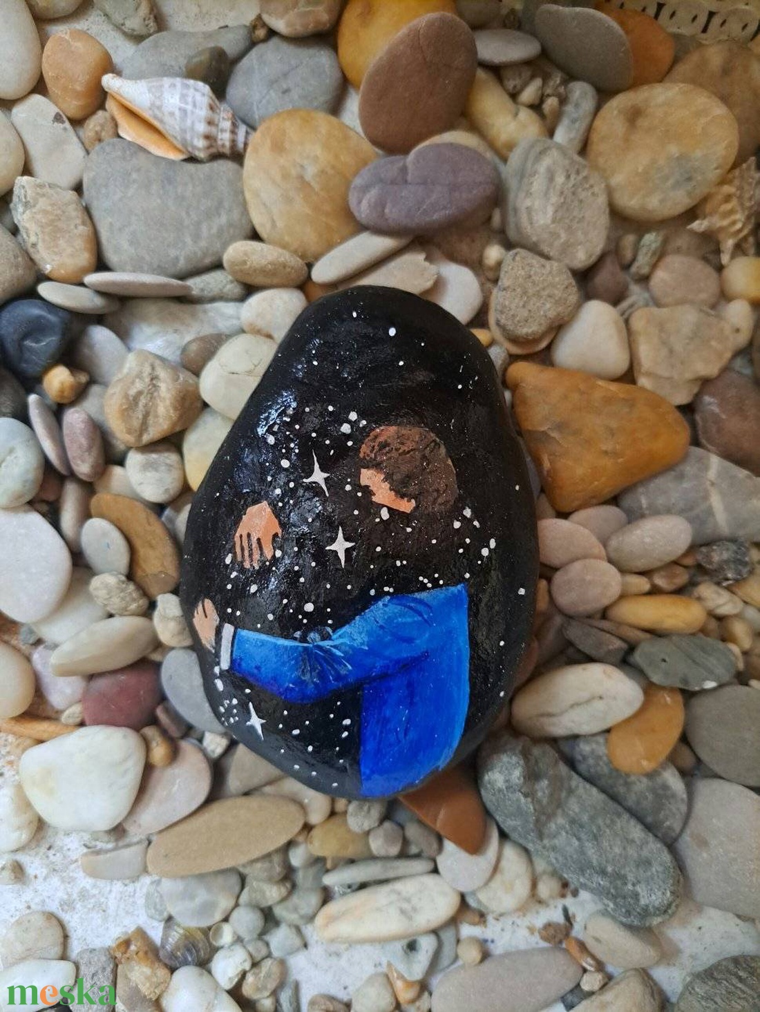 Átölel a hiányod kézzel festett kavics - otthon & életmód - dekoráció - asztal és polc dekoráció - kavics & kő - Meska.hu