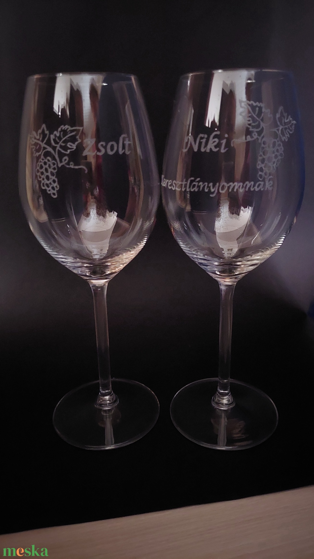 Borospohár szett - otthon & életmód - konyhafelszerelés, tálalás - tálalás - boros poharak, szettek - Meska.hu
