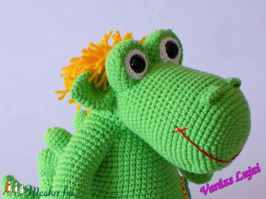 Horgolt Amigurumi Sárkány bébi -  - Meska.hu