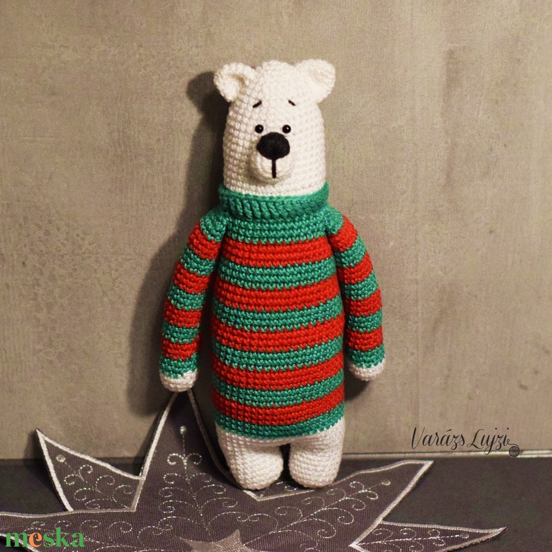 Karácsonyi Maci Freddy - játék & sport - plüssállat & játékfigura - maci - Meska.hu