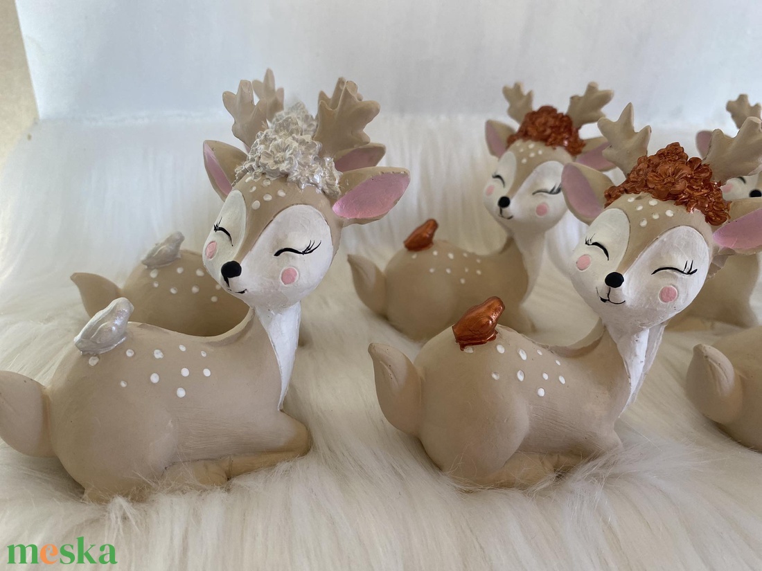 Őzike - karácsony - adventi díszek - adventi asztaldísz - Meska.hu