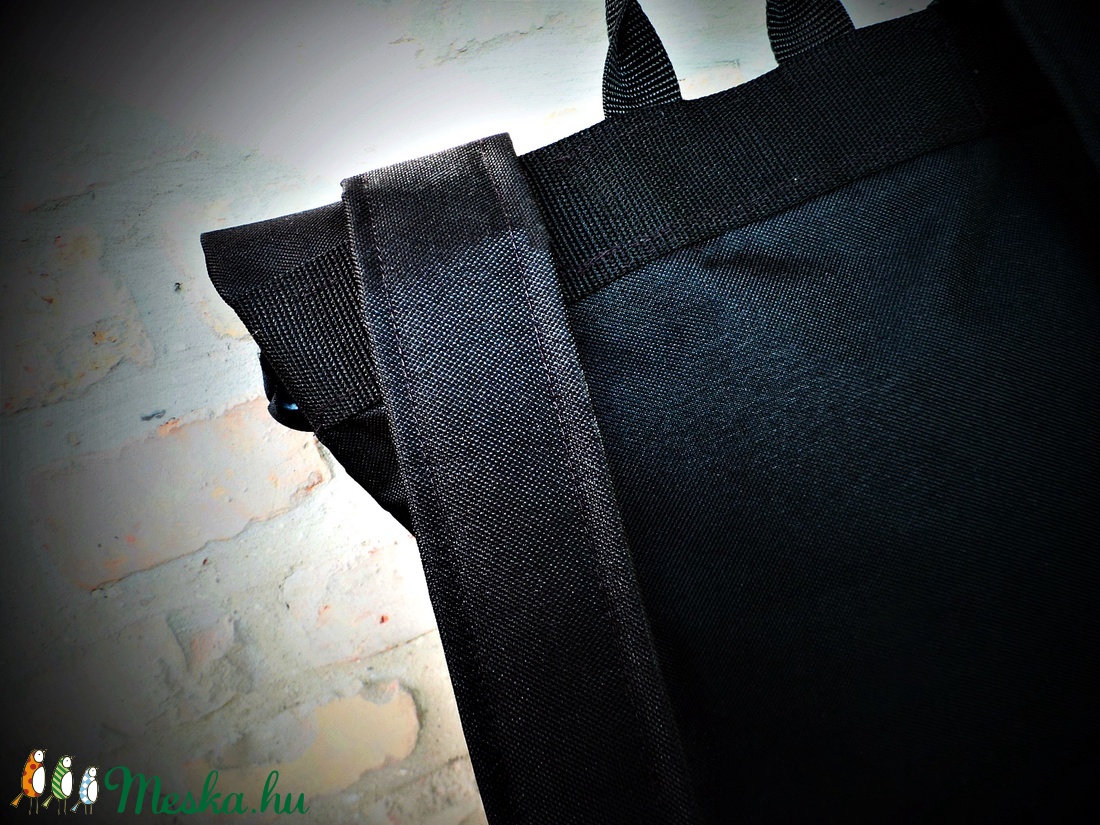 Unisex  vízálló fekete  roll up hátizsák biciklis zsák -  - Meska.hu