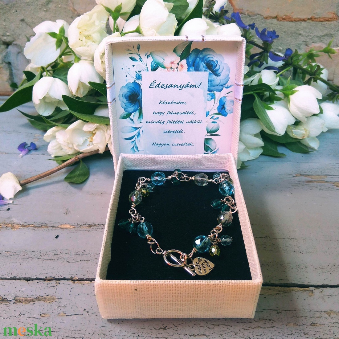 Szülőköszöntő ajándék , örömanya karkötő, örömanya ajándék - esküvő - emlék & ajándék - szülőköszöntő ajándék - Meska.hu