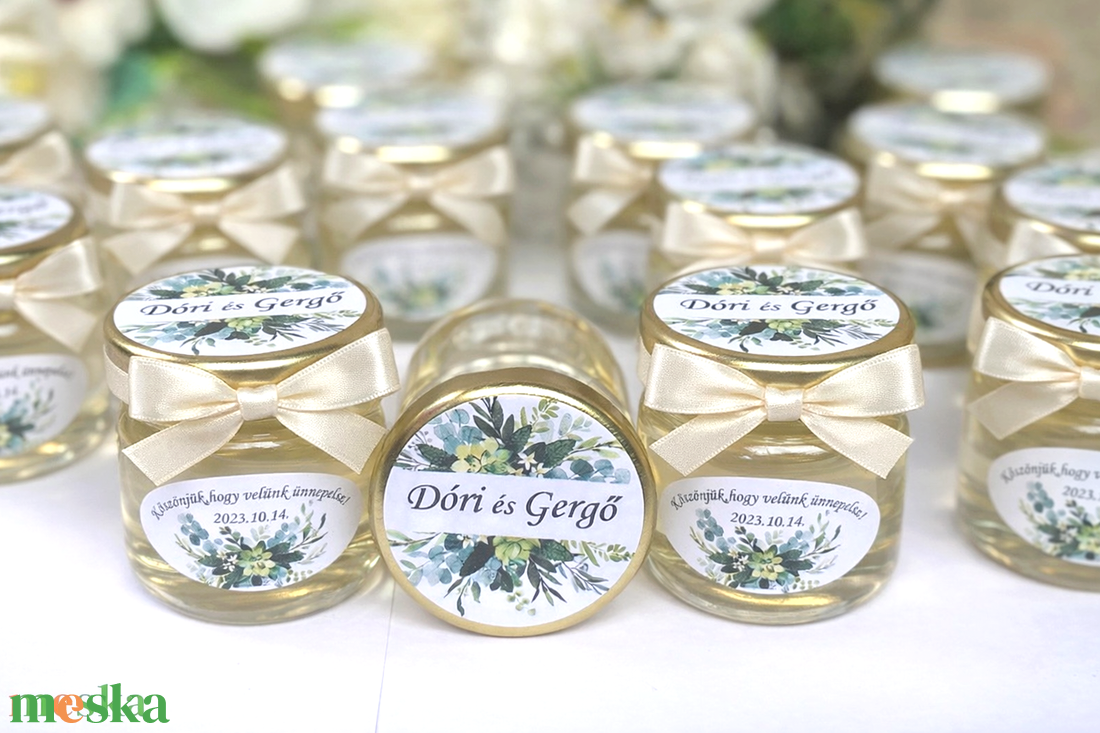 Álomszép Esküvői mézes köszönet ajándék, mézes köszönetajándék , mézes köszönő ajándék , - esküvő - emlék & ajándék - köszönőajándék - Meska.hu