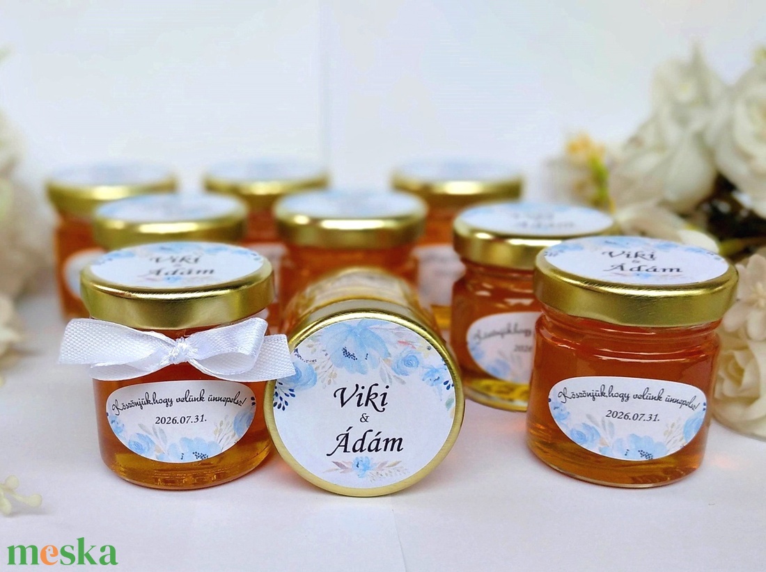 Álomszép Esküvői mézes köszönet ajándék, mézes köszönetajándék , mézes köszönő ajándék , - esküvő - emlék & ajándék - köszönőajándék - Meska.hu