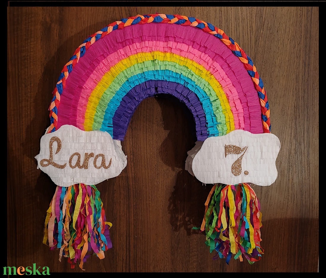 Szivárvány pinata - kellékek & szerszámok - díszíthető tárgyak - papírmasé - Meska.hu Szivárvány pinata - kellékek & szerszámok - díszíthető tárgyak - papírmasé - Meska.hu