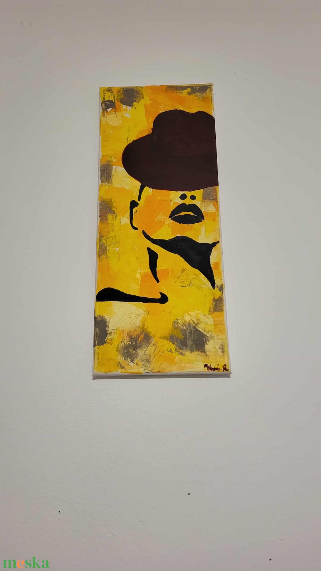 A csend mögött - művészet - festmény - akril - Meska.hu