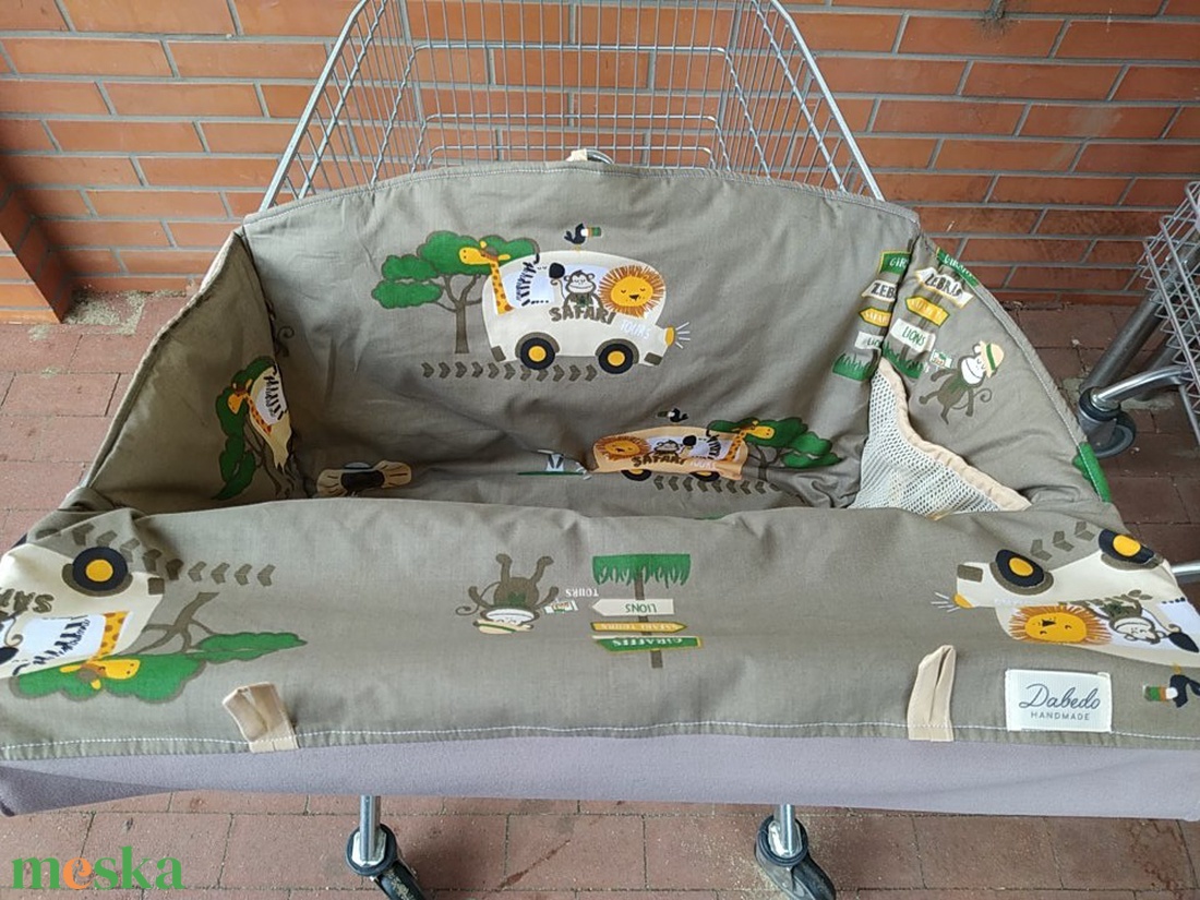 Bevásárlókocsi huzat  Szafari  félig bélelt ( szimpla béléssel)  - játék & sport - Meska.hu