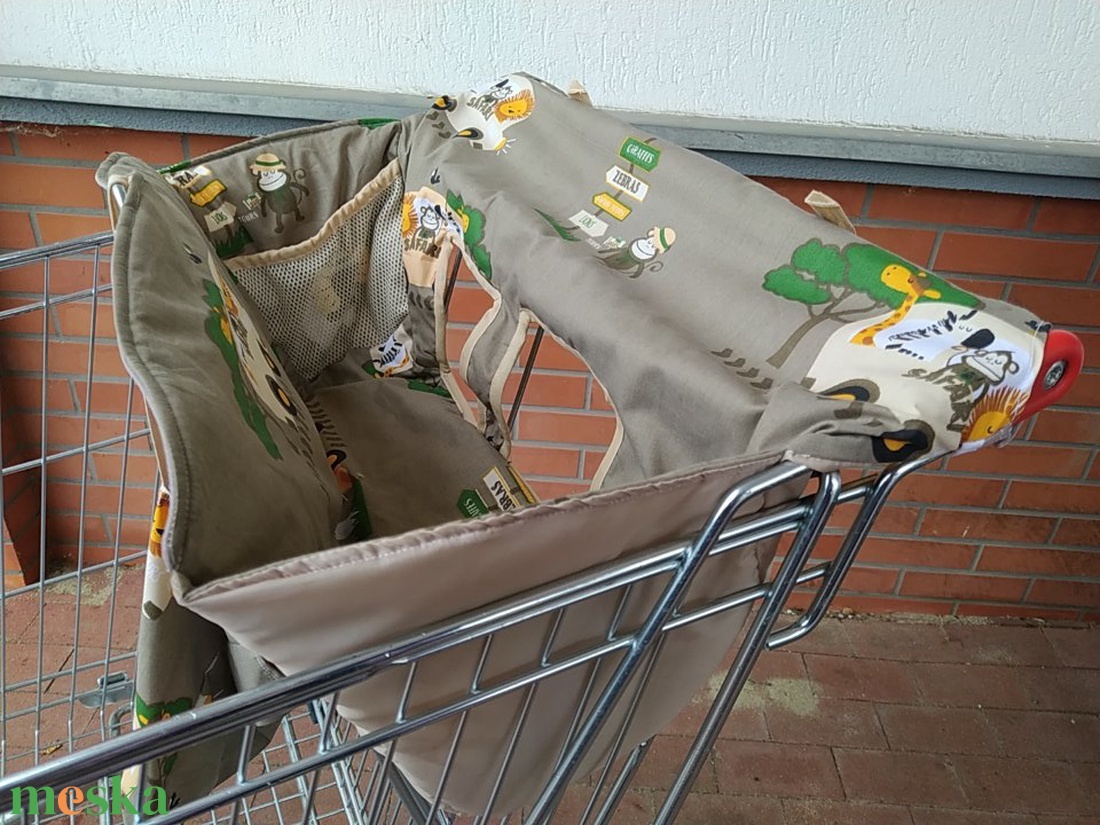 Bevásárlókocsi huzat  Szafari  félig bélelt ( szimpla béléssel)  - játék & sport - Meska.hu