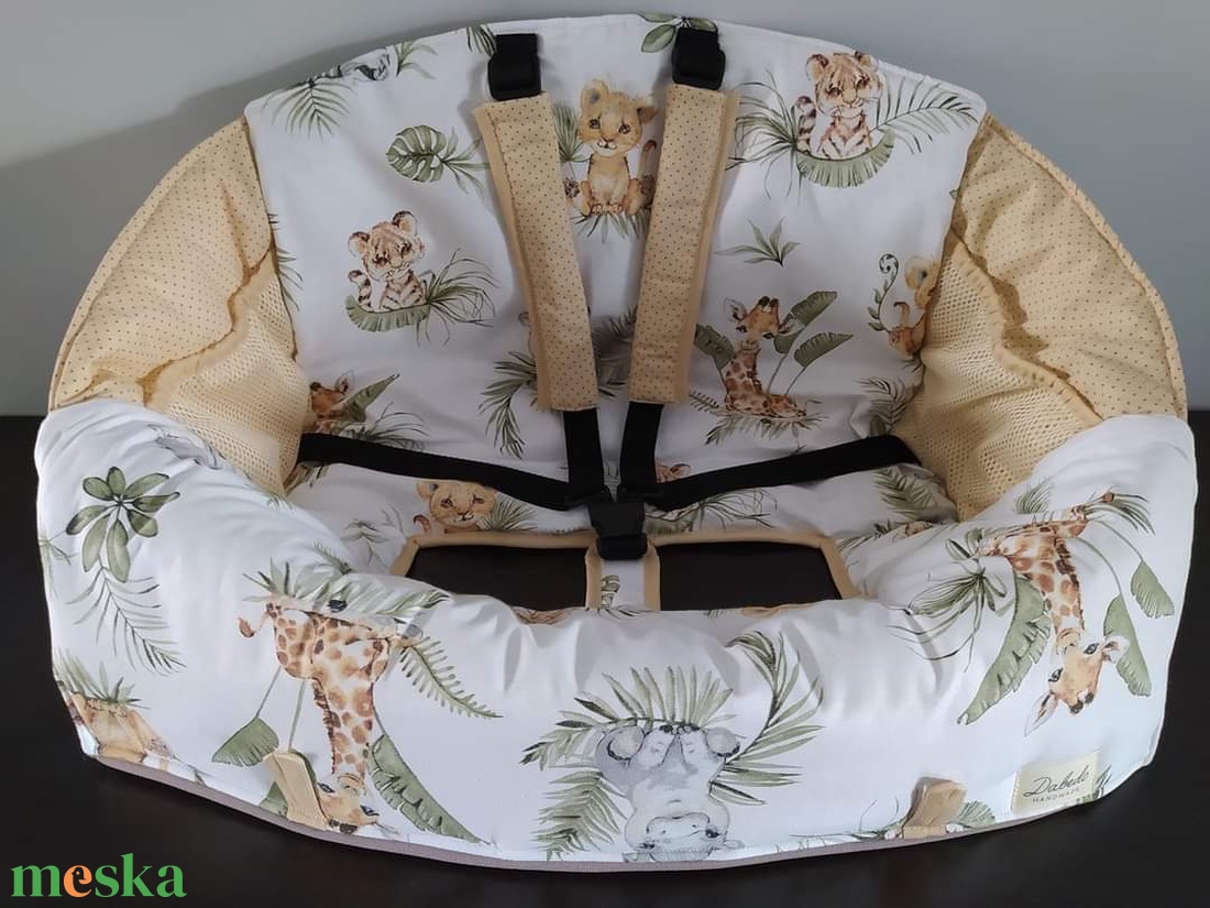 Bevásárlókocsi huzat ,teljesen bélelt, öt ponton záródó biztonsági övvel, ajándék tároló zsákkal - játék & sport - 3 éves kor alattiaknak - bevásárlókocsi huzat - Meska.hu