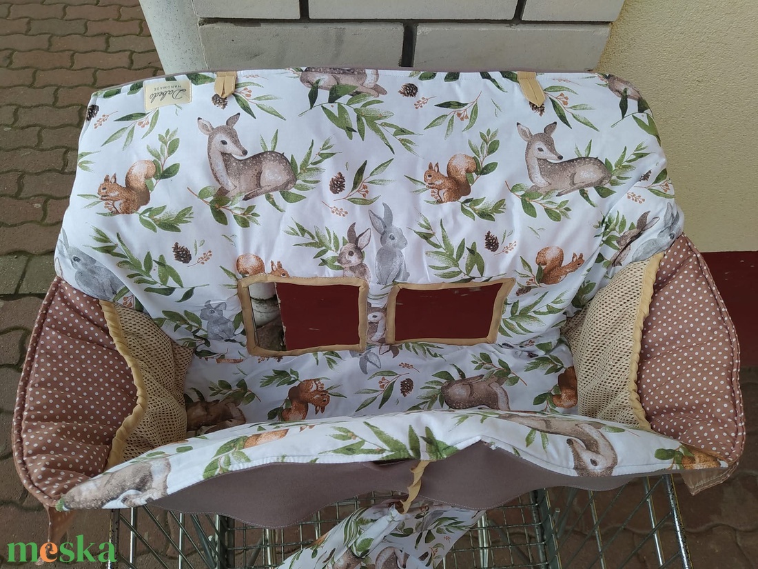 Bevásárlókocsi huzat, teljesen bélelt  - baba - mama - utazási kellékek - bevásárlókocsi huzat - Meska.hu