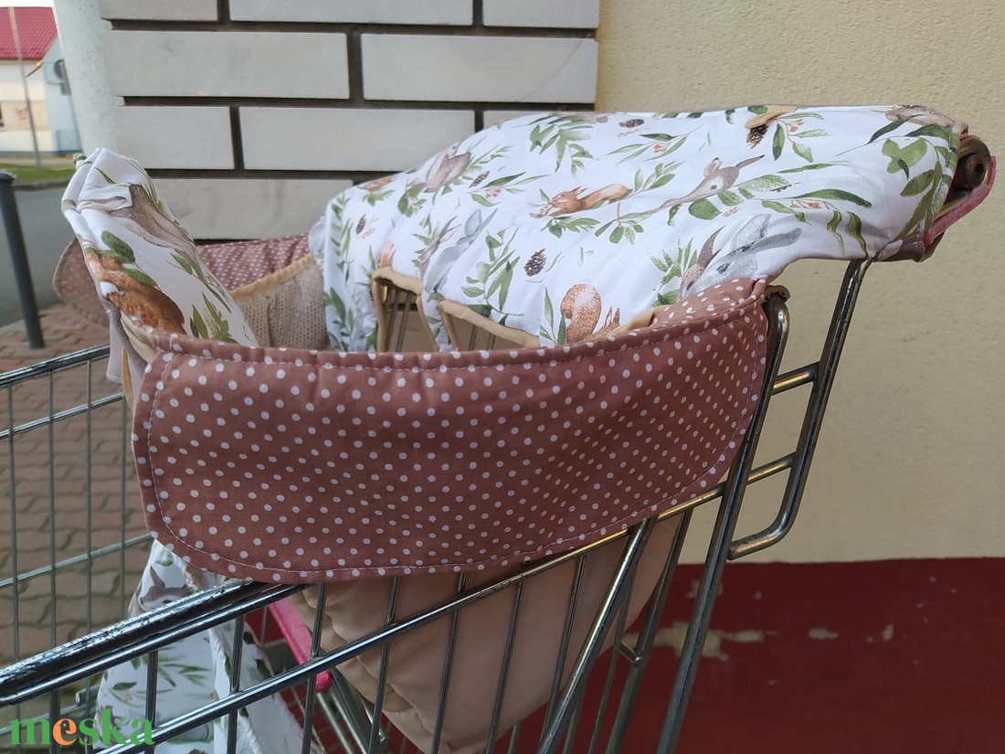 Bevásárlókocsi huzat, teljesen bélelt  - baba - mama - utazási kellékek - bevásárlókocsi huzat - Meska.hu