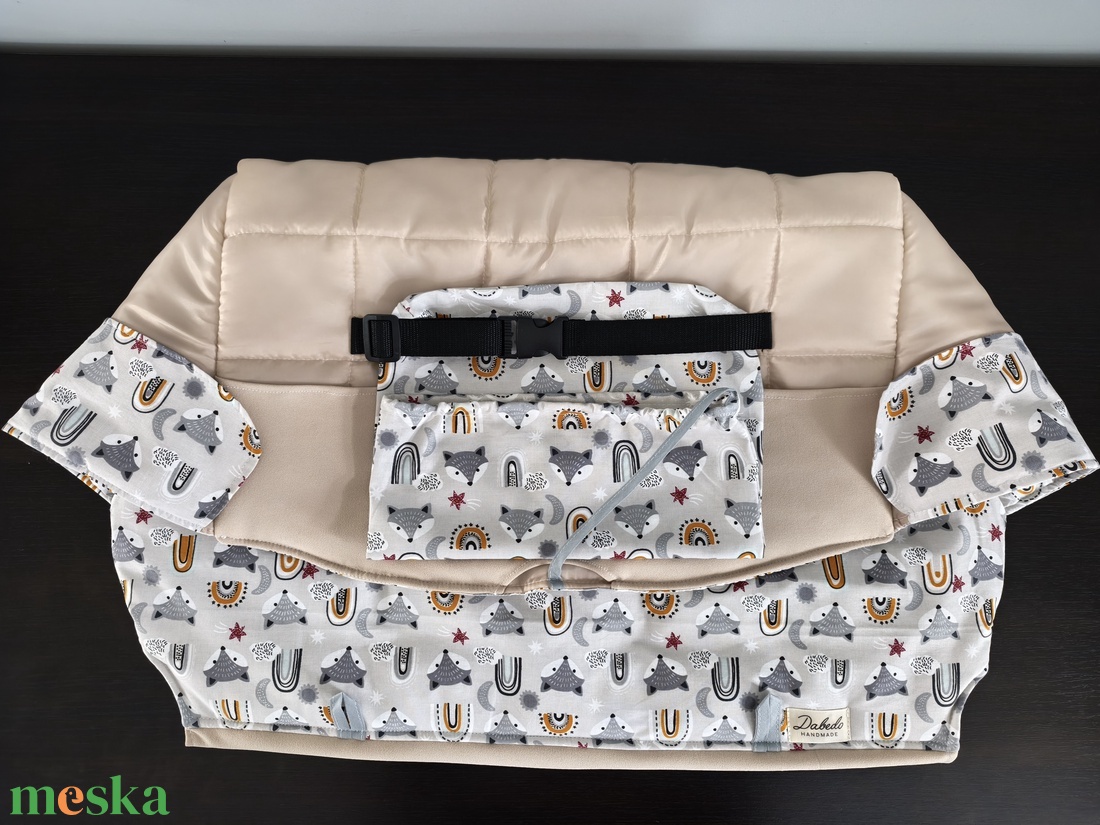 Bevásárlókocsi huzat, teljesen bélelt - baba - mama - utazási kellékek - bevásárlókocsi huzat - Meska.hu