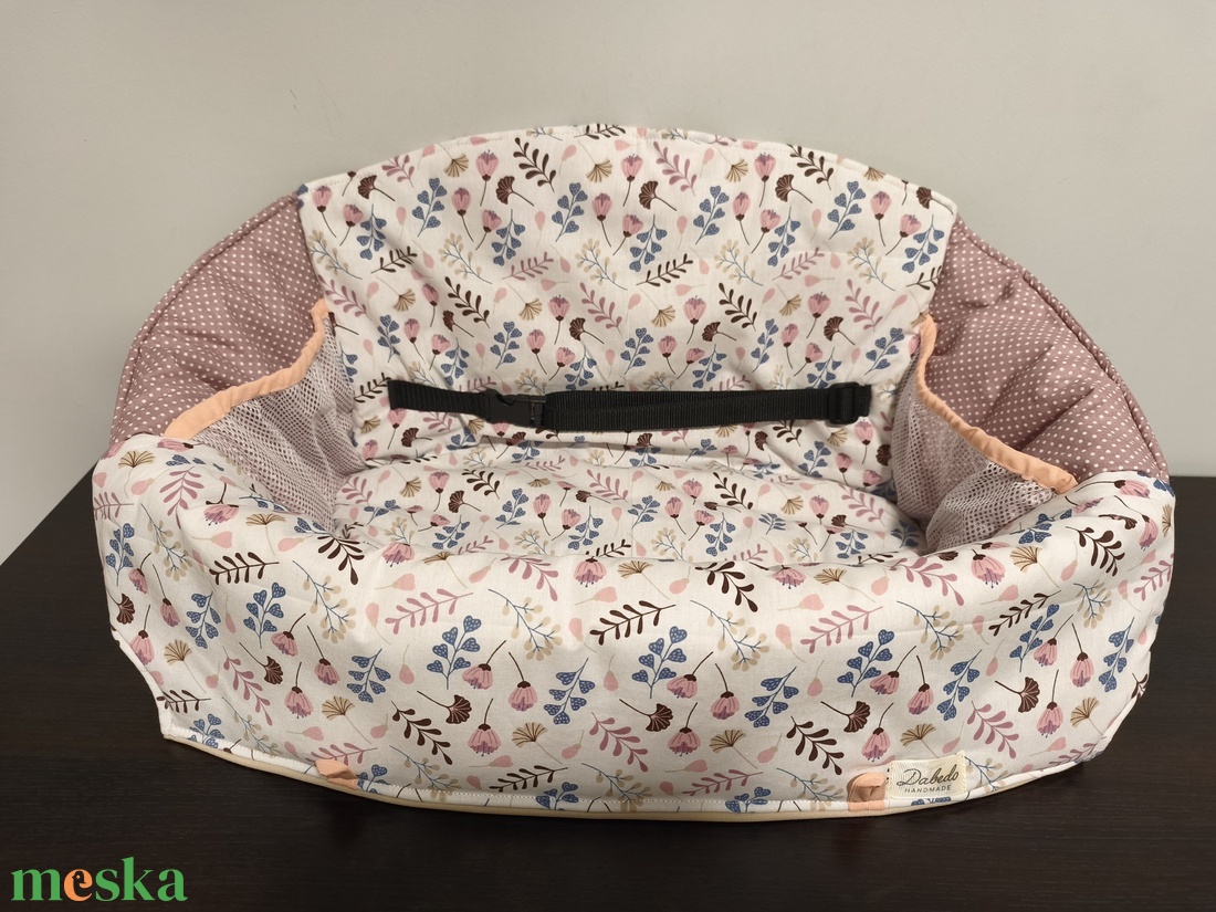 Bevásárlókocsi huzat ,teljesen bélelt, két ponton záródó biztonsági övvel, ajándék tároló zsákkal - baba - mama - utazási kellékek - bevásárlókocsi huzat - Meska.hu