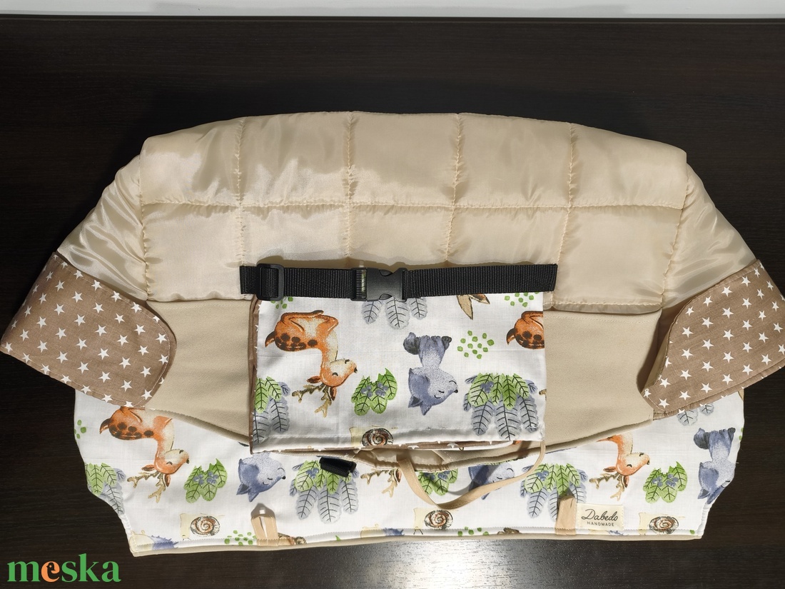 Bevásárlókocsi huzat, teljesen bélelt öt ponton záródó biztonsági övvel , ajándék tároló zsákkal. - baba - mama - utazási kellékek - bevásárlókocsi huzat - Meska.hu