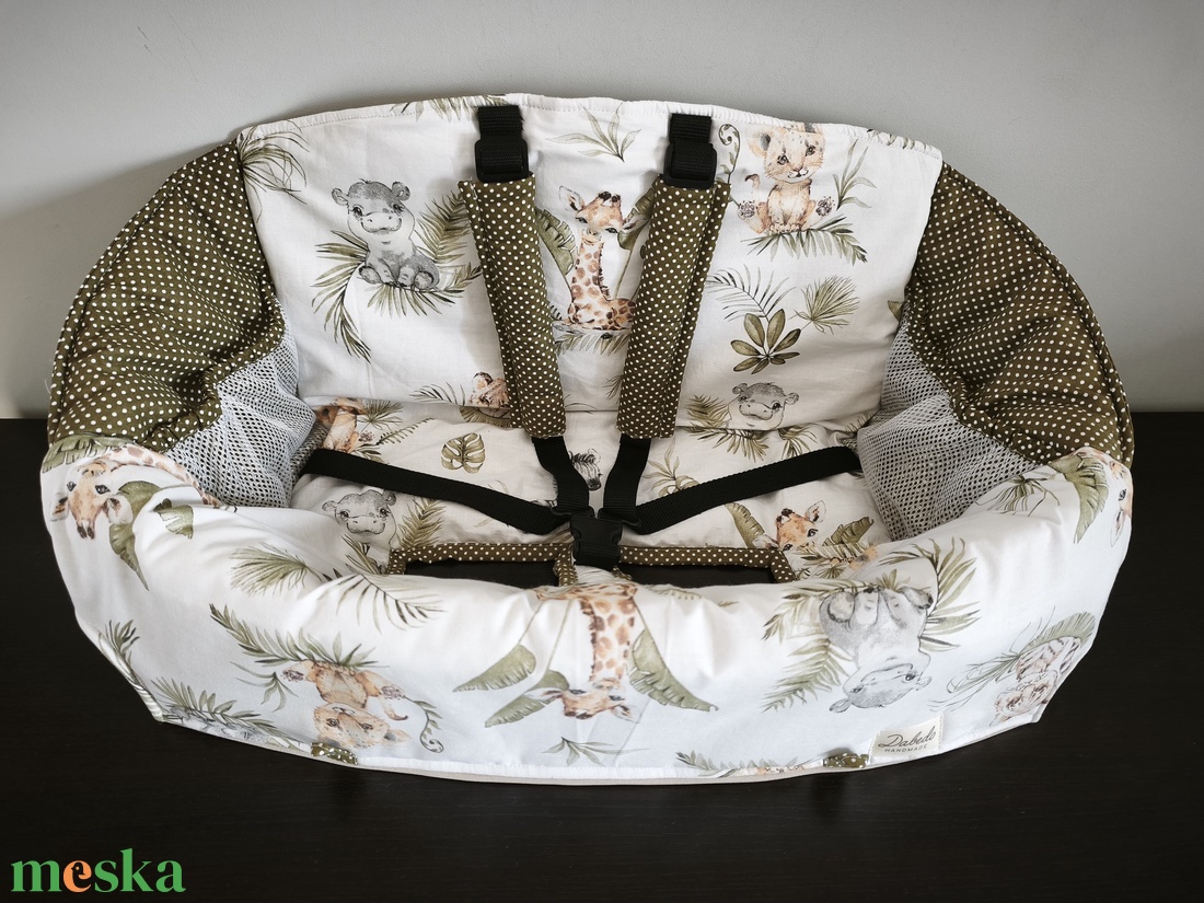 Bevásárlókocsi huzat ,teljesen bélelt, öt ponton záródó biztonsági övvel, ajándék tároló zsákkal - baba - mama - utazási kellékek - bevásárlókocsi huzat - Meska.hu