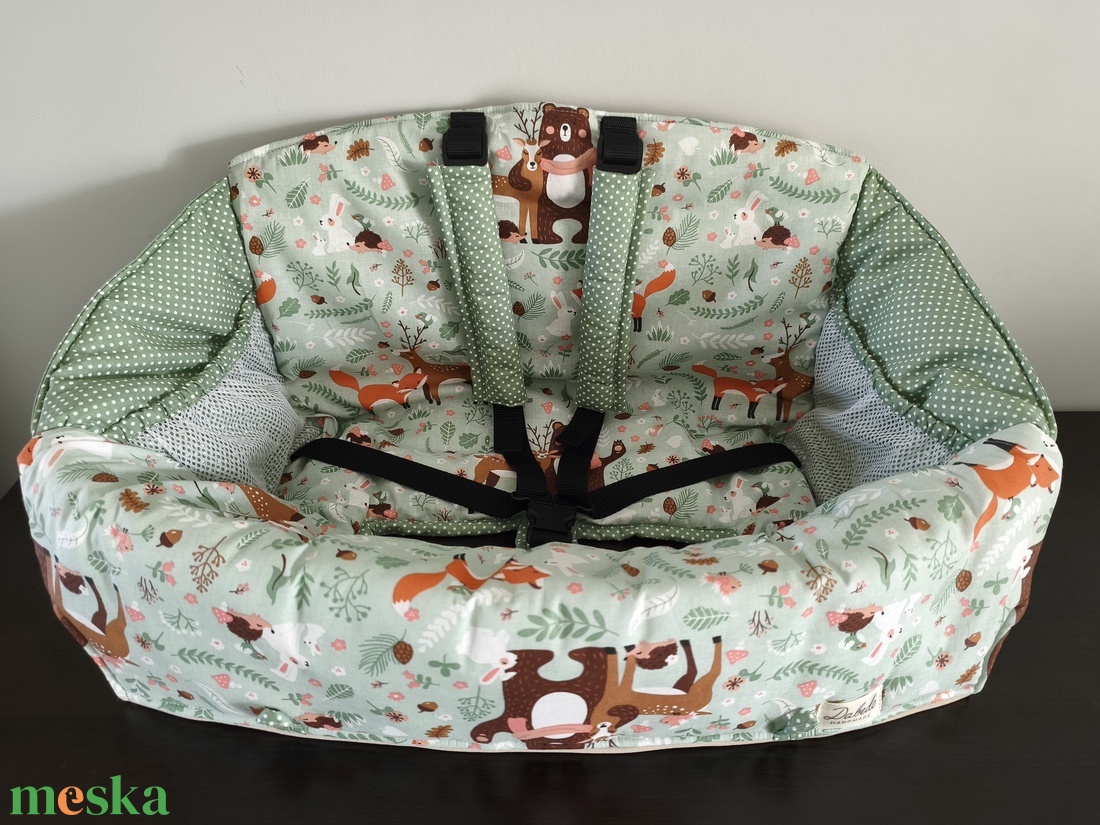 Bevásárlókocsi huzat teljesen bélelt, öt ponton záródó biztonsági övvel - baba - mama - utazási kellékek - bevásárlókocsi huzat - Meska.hu