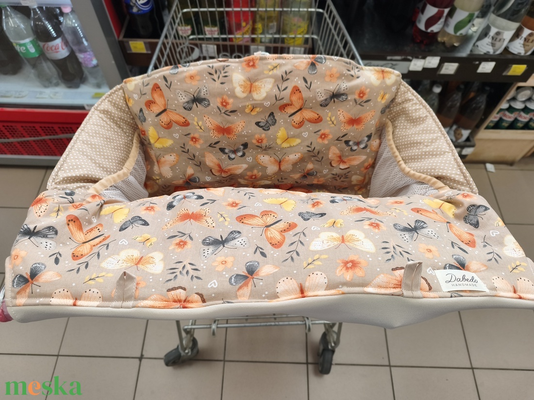 Bevásárlókocsi huzat, teljesen bélelt - baba - mama - utazási kellékek - bevásárlókocsi huzat - Meska.hu