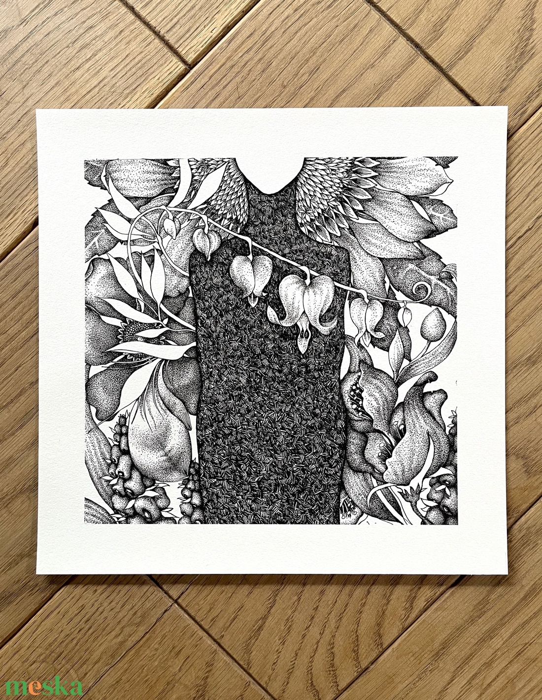 Szívvirág - művészet - grafika & illusztráció - művészi nyomat - Meska.hu Szívvirág - művészet - grafika & illusztráció - művészi nyomat - Meska.hu