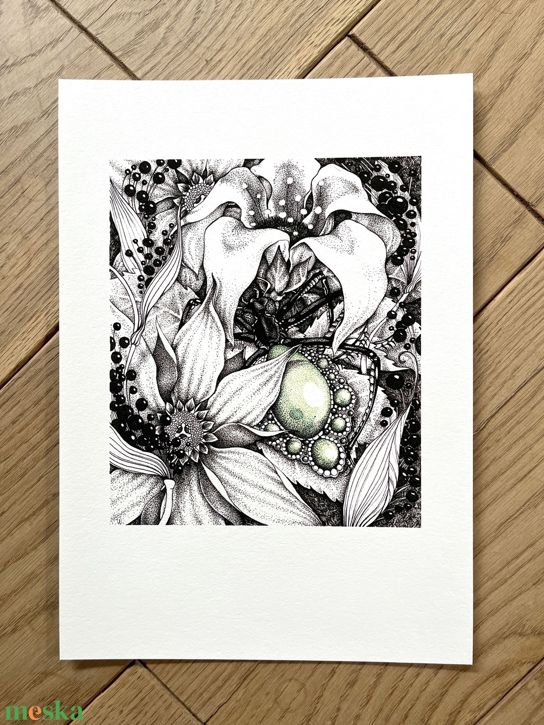 Zöld bogár - művészet - grafika & illusztráció - művészi nyomat - Meska.hu Zöld bogár - művészet - grafika & illusztráció - művészi nyomat - Meska.hu