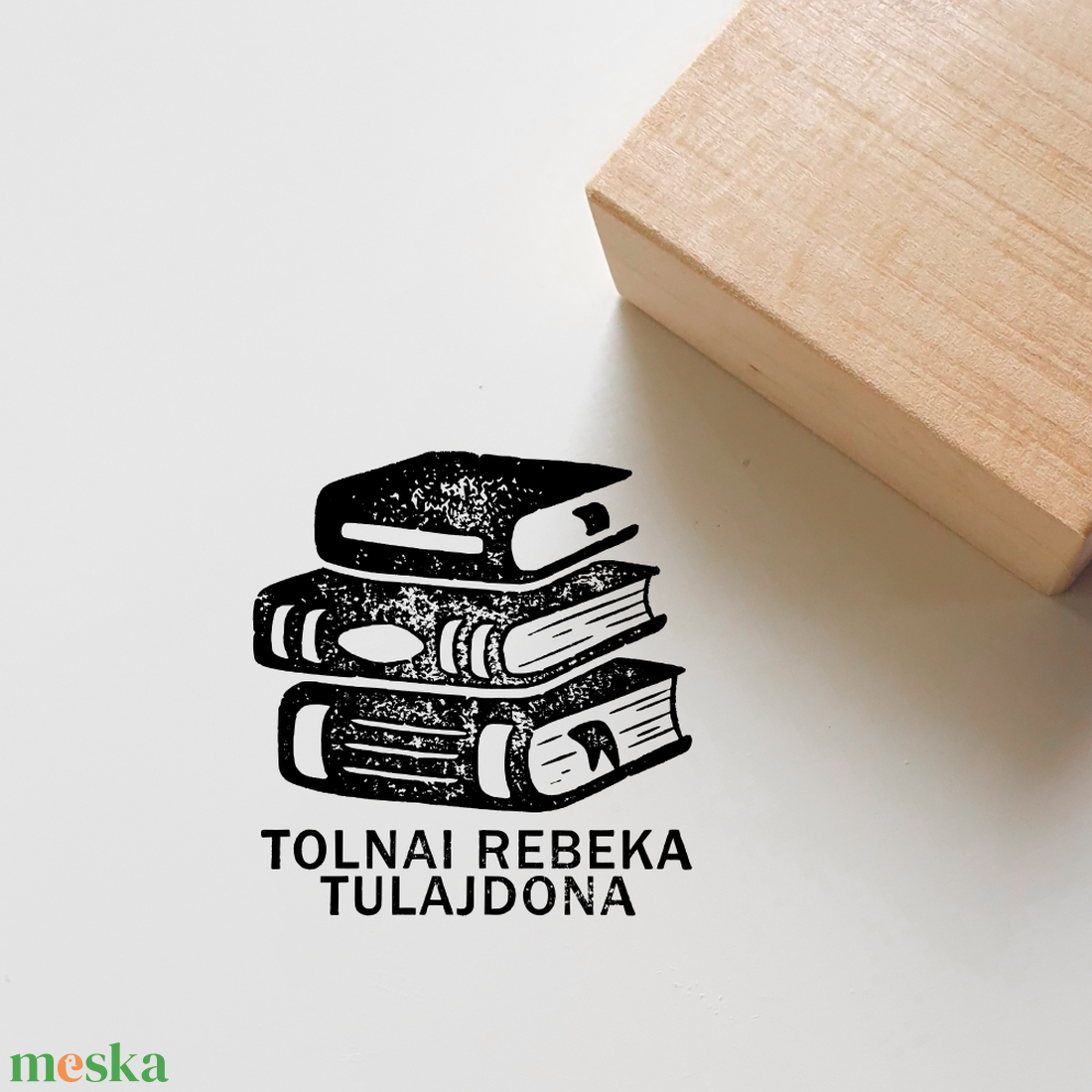 Ex libris pecsét, személyre szabható bélyegző, könyv nyomda - könyv & zene - ex libris pecsét - Meska.hu