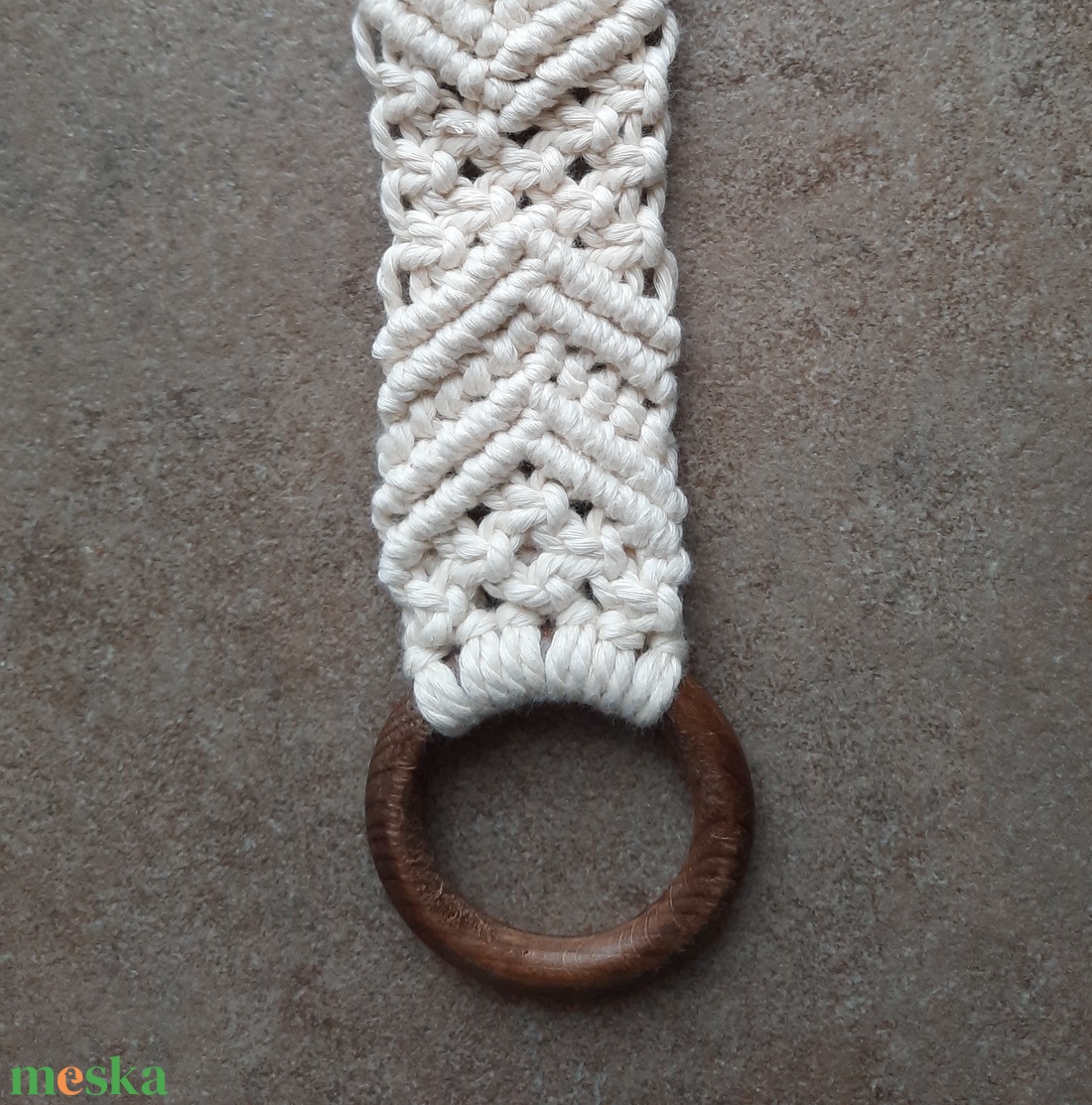 Makramé konyharuha tartó - otthon & életmód - konyhafelszerelés, tálalás - konyhai textil - konyharuha & törlőkendő - Meska.hu