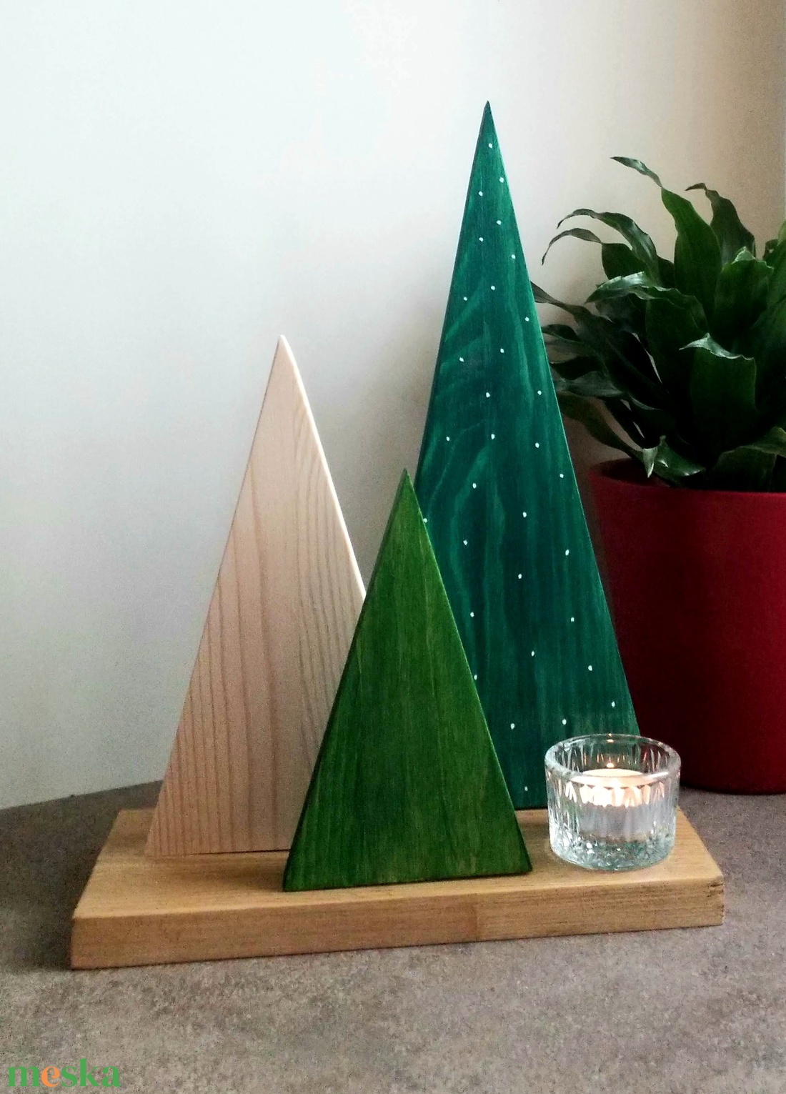 Karácsonyi erdő - karácsony - karácsonyi lakásdekoráció - karácsonyi lakásdíszek - Meska.hu