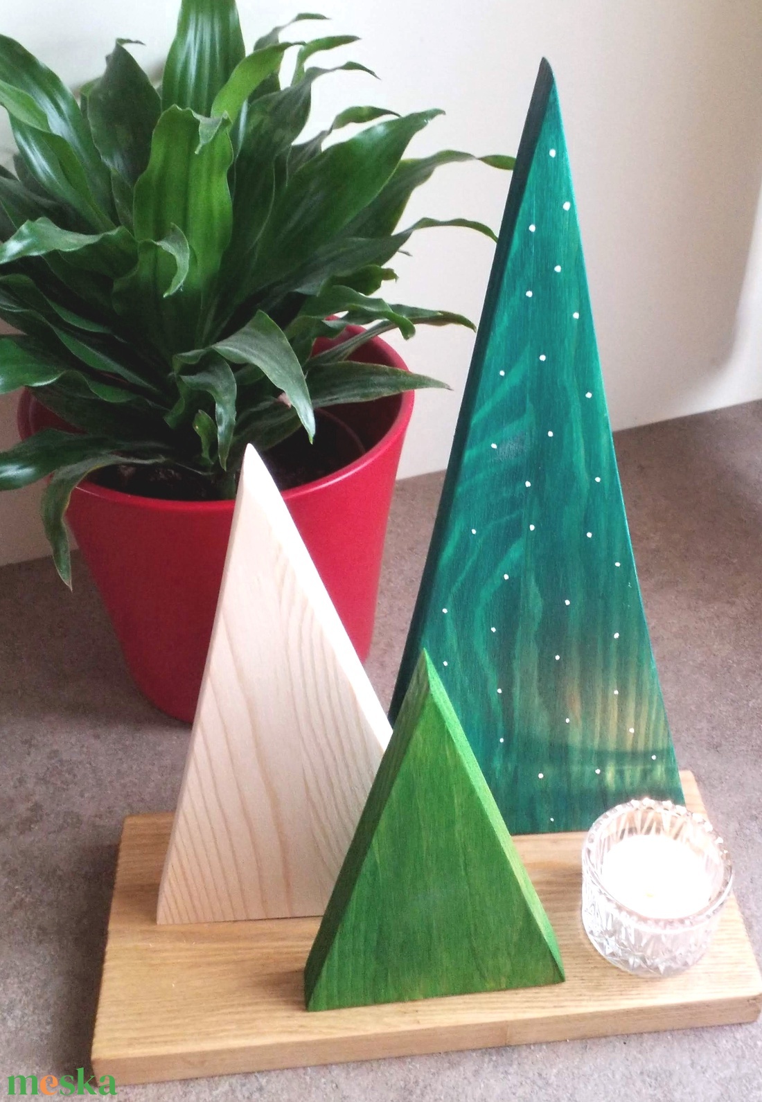 Karácsonyi erdő - karácsony - karácsonyi lakásdekoráció - karácsonyi lakásdíszek - Meska.hu