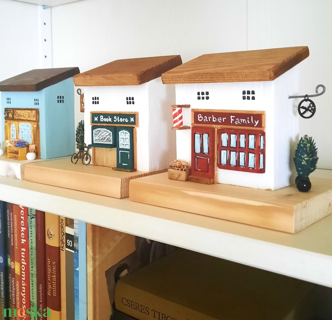 Házikó dekoráció vagy könyvtámasz - Legyen saját üzleted! - otthon & életmód - dekoráció - asztal és polc dekoráció - könyvtámasz - Meska.hu