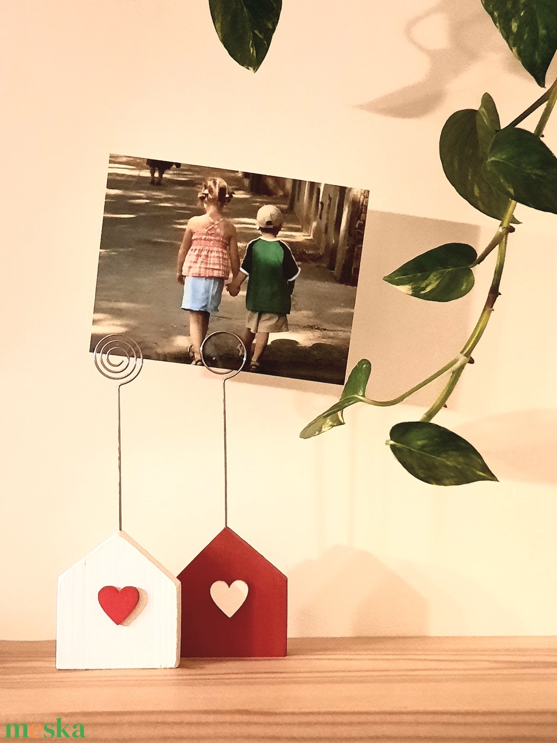 Házikó fényképtartó - (nemcsak) Valentin-napra - otthon & életmód - dekoráció - kép & falikép - képkeret - Meska.hu