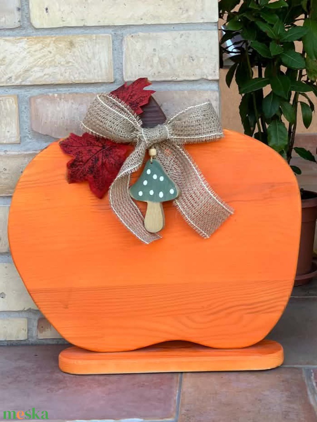 Őszi és Halloween tök dekoráció fából - otthon & életmód - dekoráció - halloween - halloweeni tök - Meska.hu