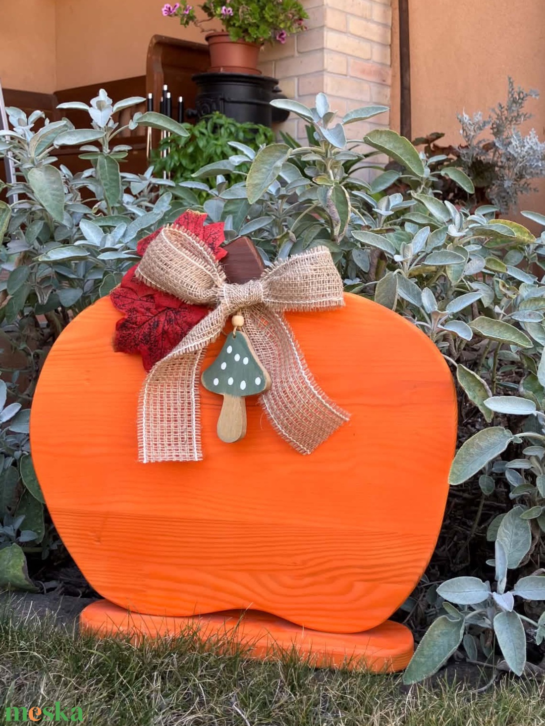 Őszi és Halloween tök dekoráció fából - otthon & életmód - dekoráció - halloween - halloweeni tök - Meska.hu