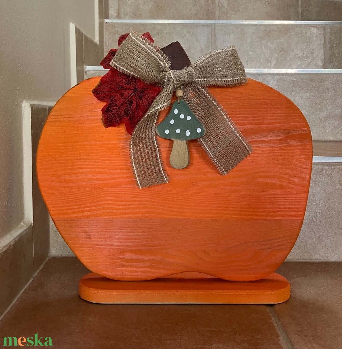 Őszi és Halloween tök dekoráció fából - otthon & életmód - dekoráció - halloween - halloweeni tök - Meska.hu