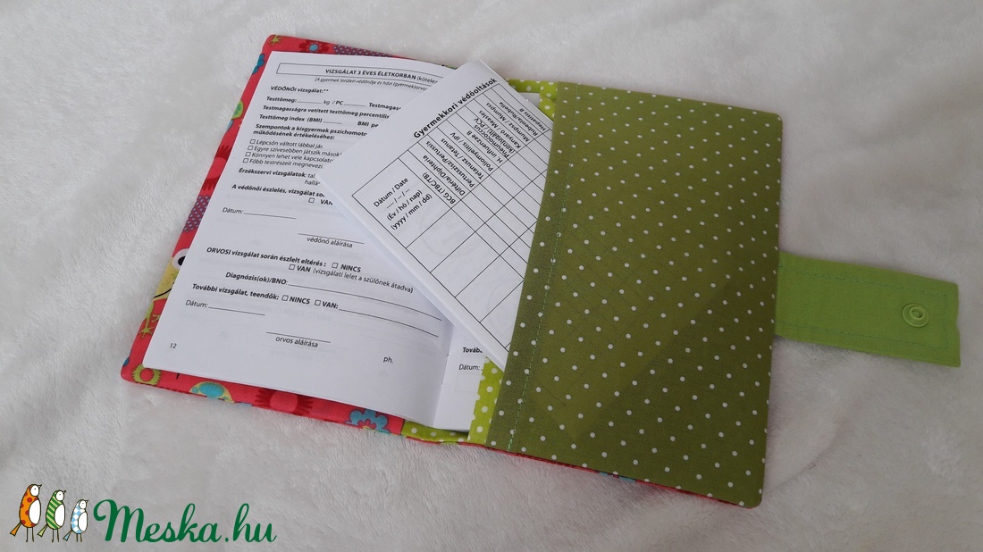 Egészségügyi kiskönyv borító -  - Meska.hu