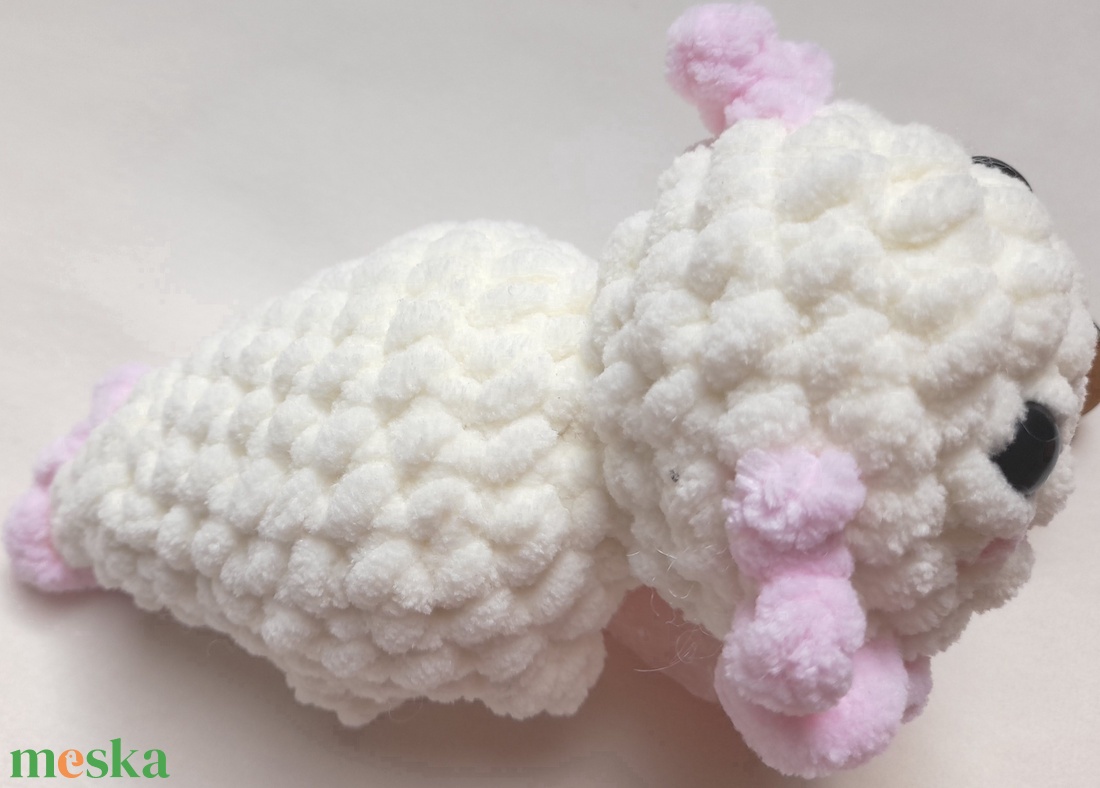 Horgolt Axolotl: Fehér-pink - játék & sport - plüssállat & játékfigura - más figura - Meska.hu Horgolt Axolotl: Fehér-pink - játék & sport - plüssállat & játékfigura - más figura - Meska.hu