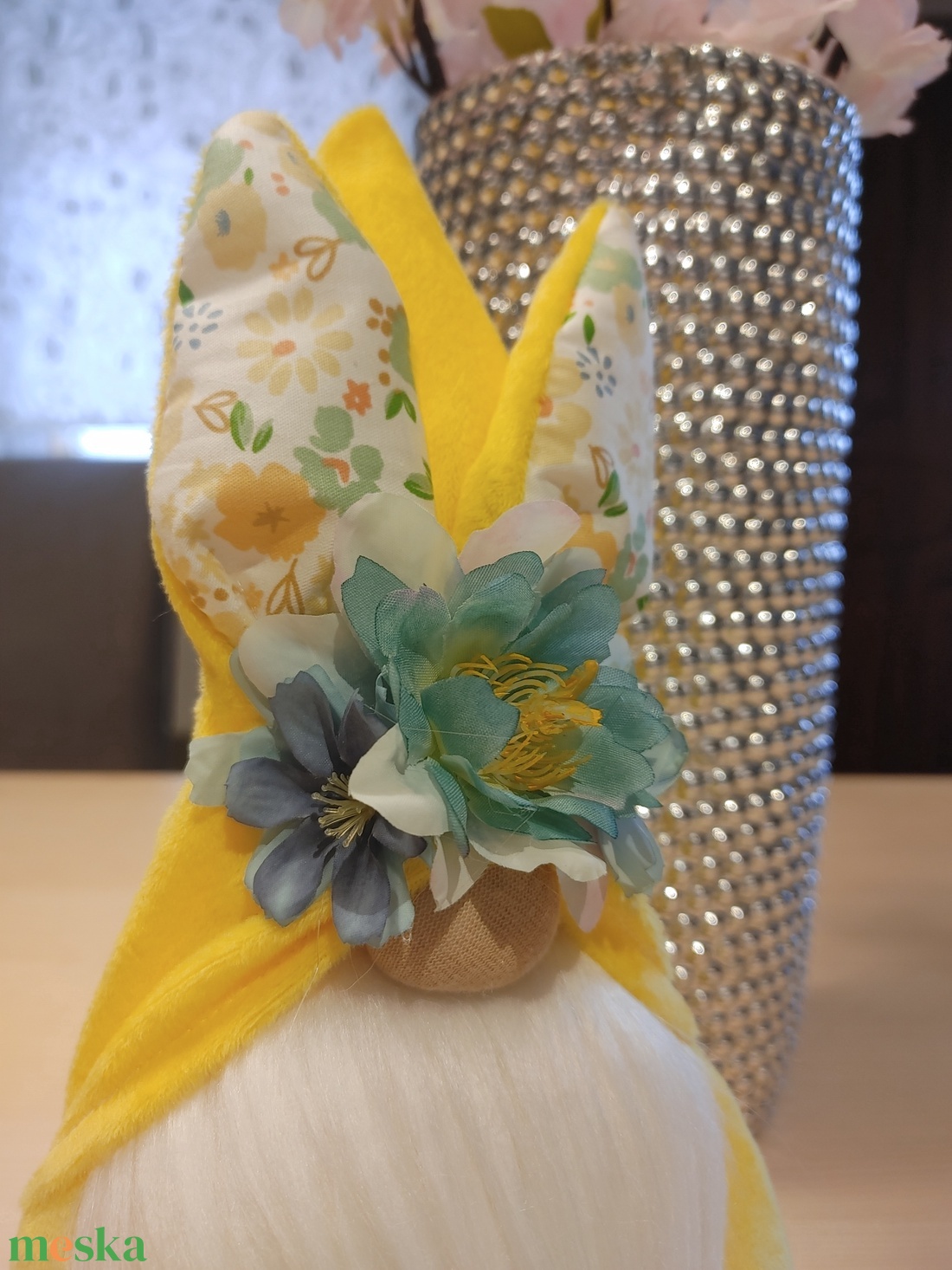 Sárga plüss húsvéti nyúl manó - játék & sport - plüssállat & játékfigura - manó - Meska.hu